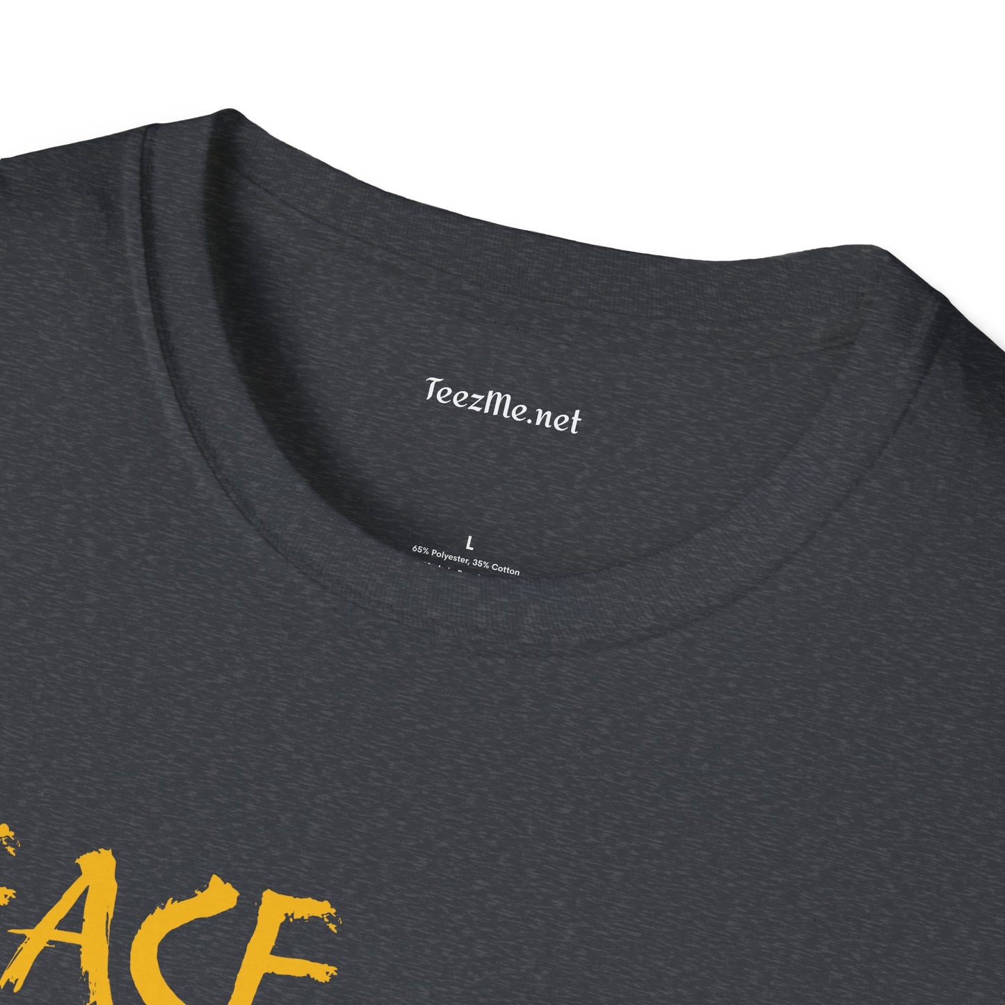 Peace Love and Rock'n Roll - Unisex Softstyle T-Shirt 100% Cotton Graphic