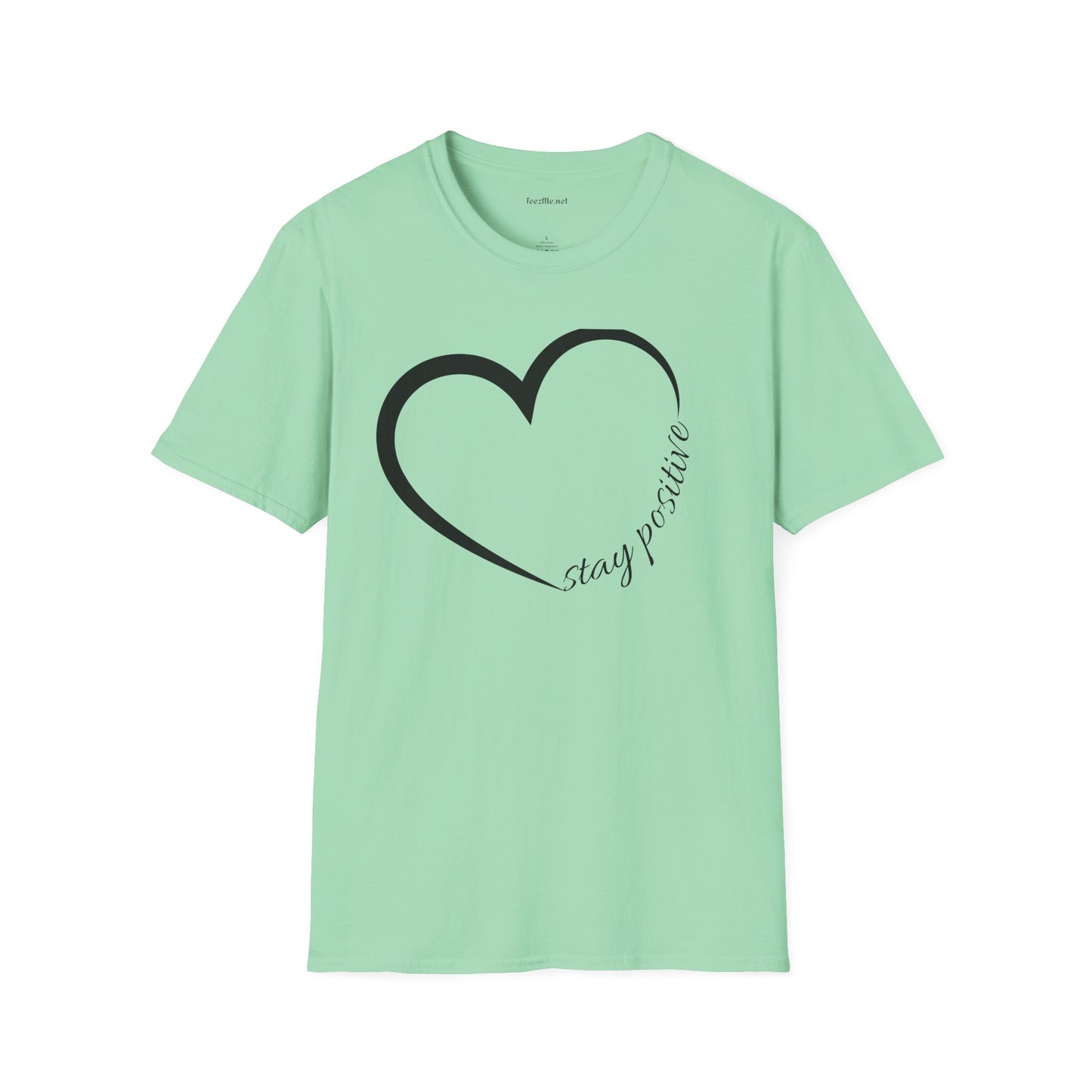 Stay Positive Unisex Softstyle T-Shirt 100% Cotton Graphic