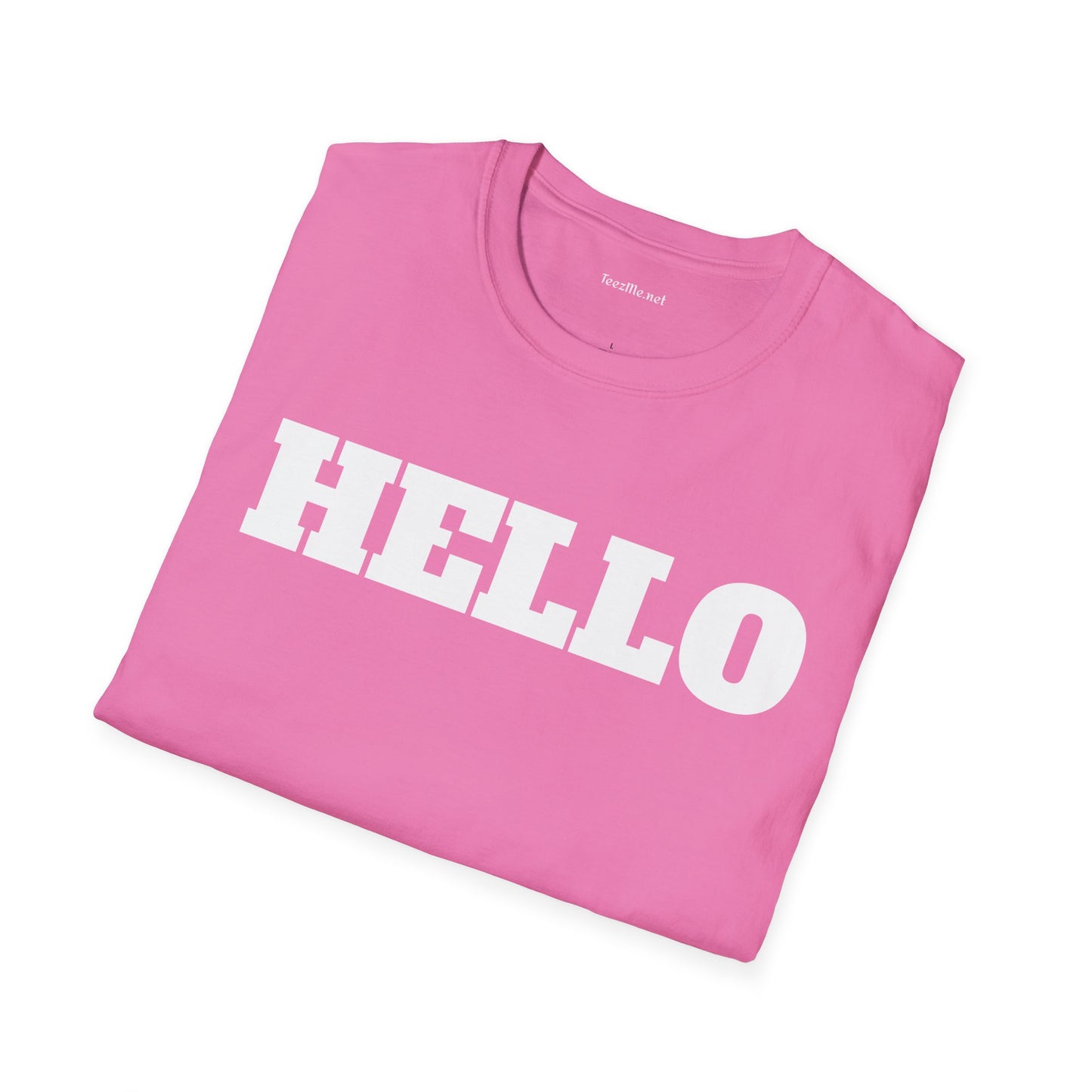 HELLO - Unisex Softstyle T-Shirt 100% Cotton Graphic
