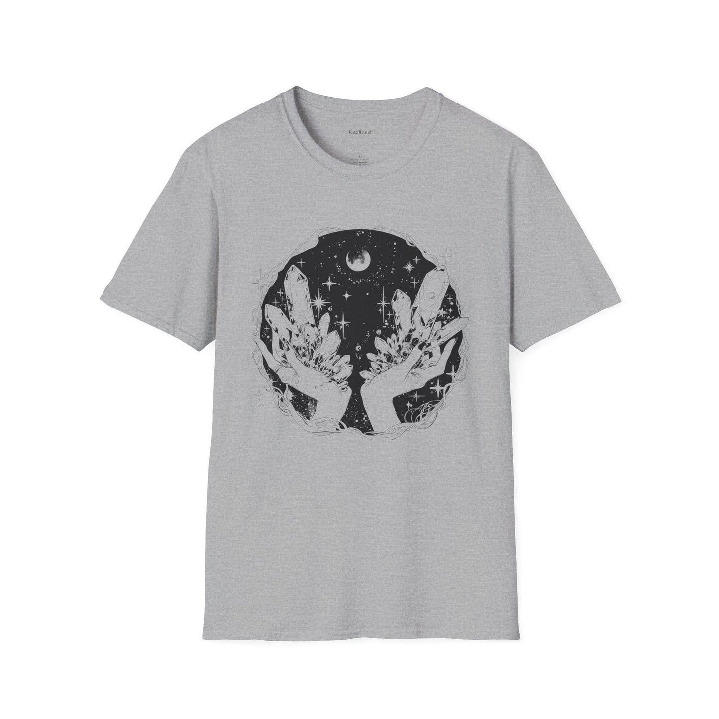 Crystal Moon Magic - Unisex Softstyle T-Shirt 100% Cotton Graphic