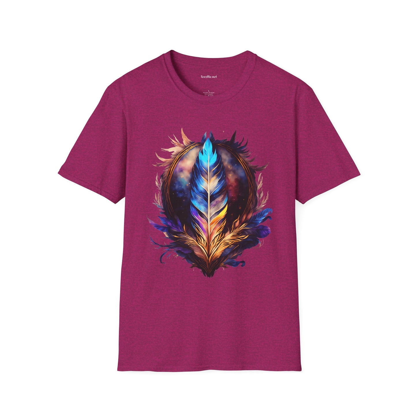 Eagle Feather Unisex Softstyle T-Shirt 100% Cotton Graphic