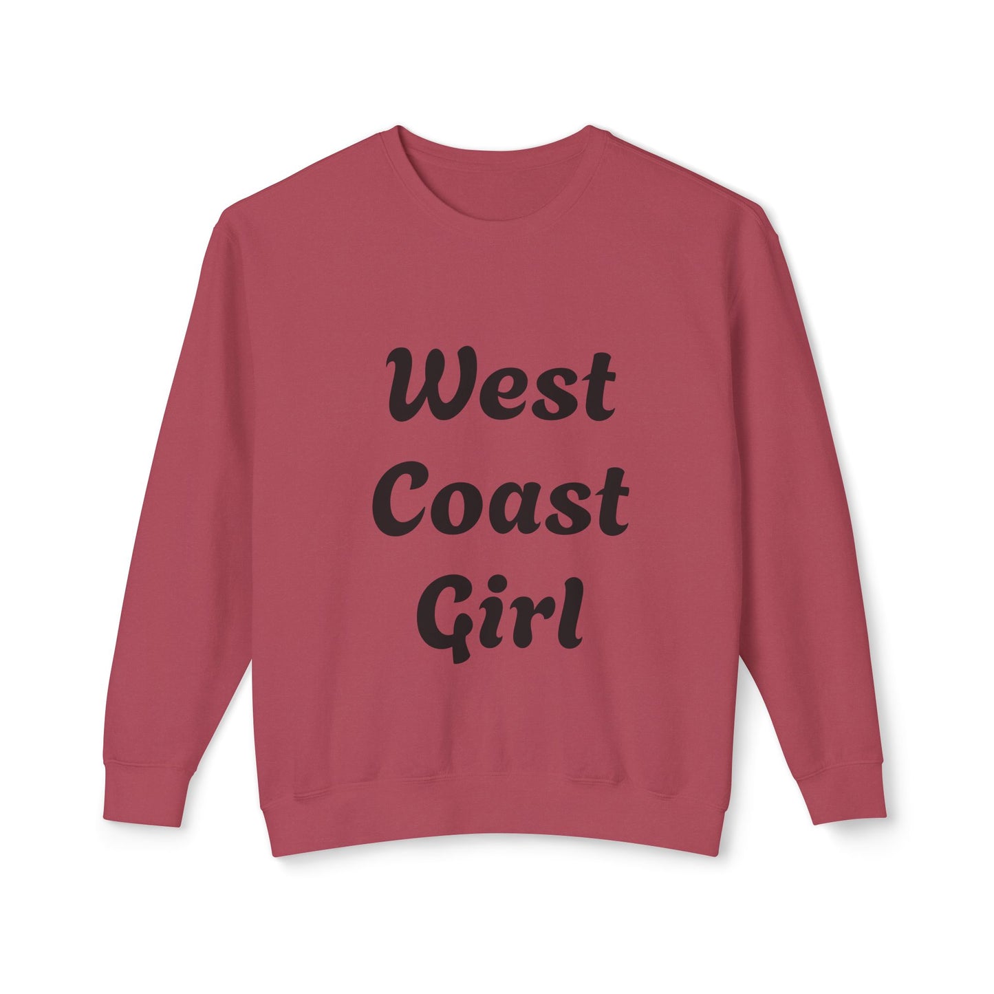 West Coast Girl - Unisex Lightweight Crewneck Sweatshirt