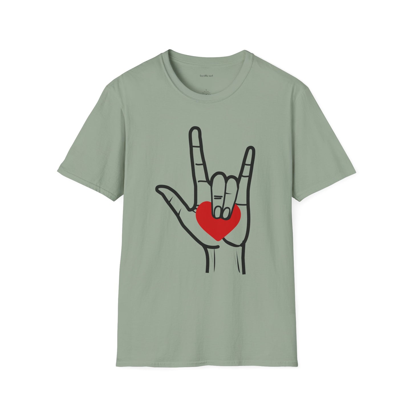 ASL Love  - Unisex Softstyle T-Shirt 100% Cotton Graphic