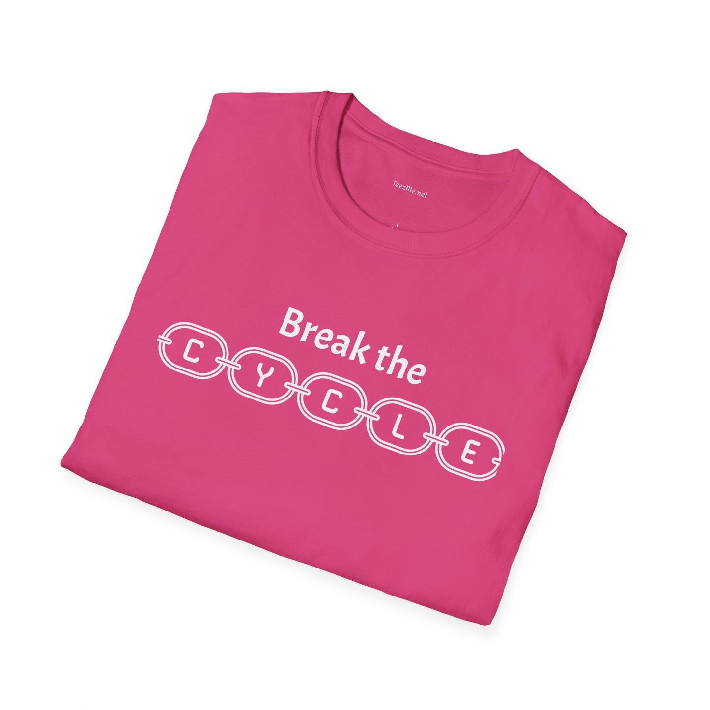 Break the Cycle - Unisex Softstyle T-Shirt 100% Cotton Graphic