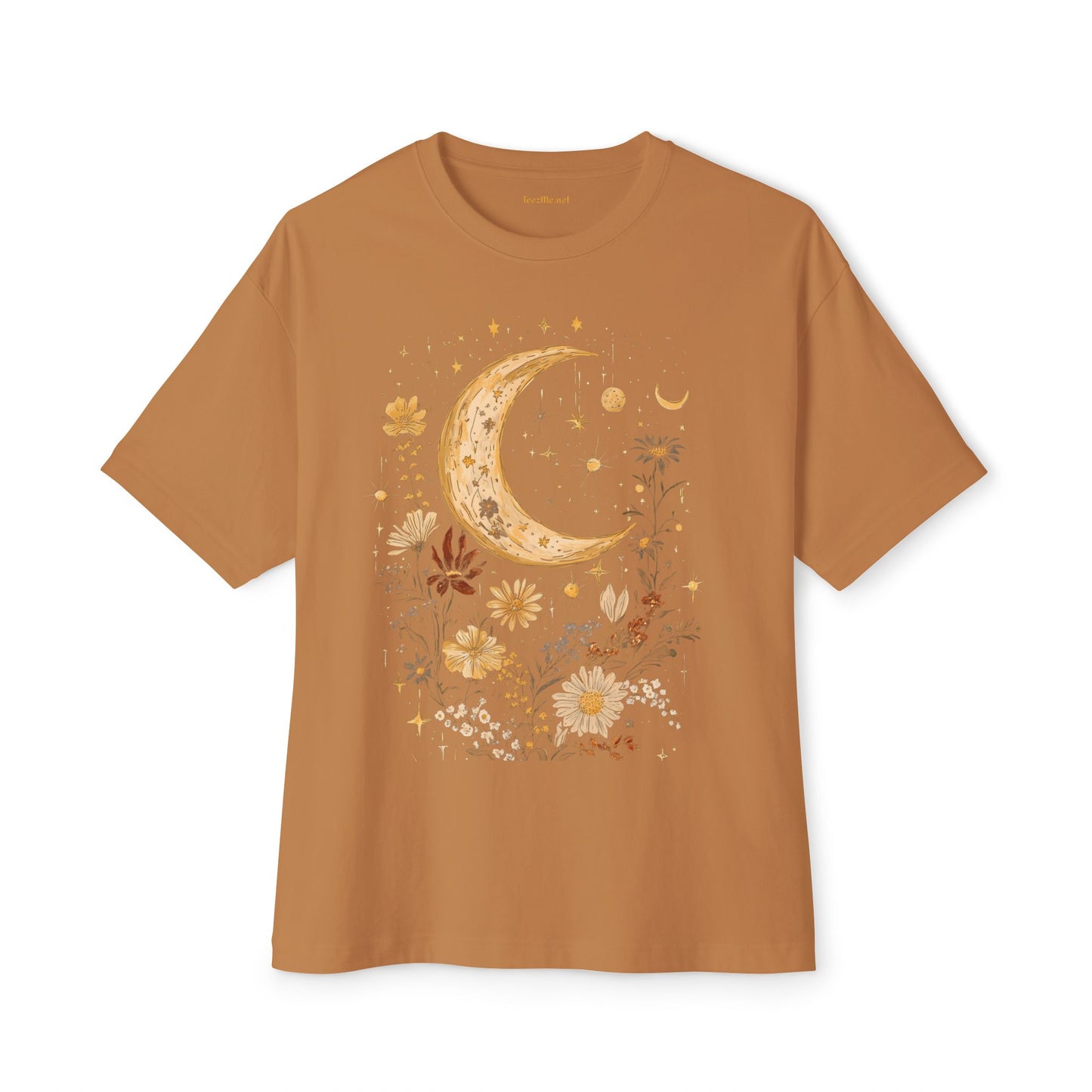 BOHO Moon Floral2 - Unisex Oversized Tee