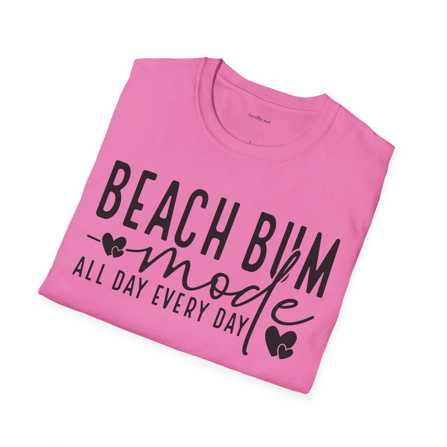 Beach Bum - Unisex Softstyle T-Shirt 100% Cotton Graphic