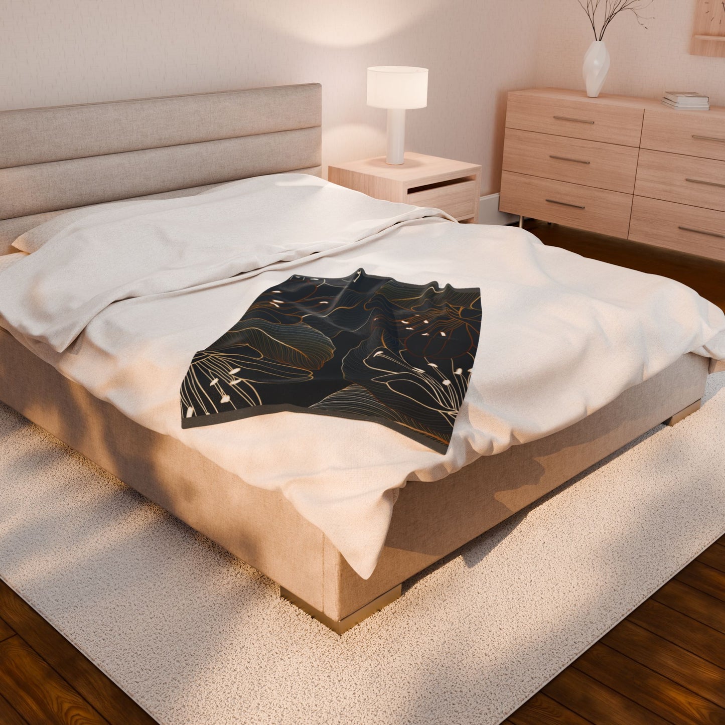Tropical Escape Velveteen Plush Blanket
