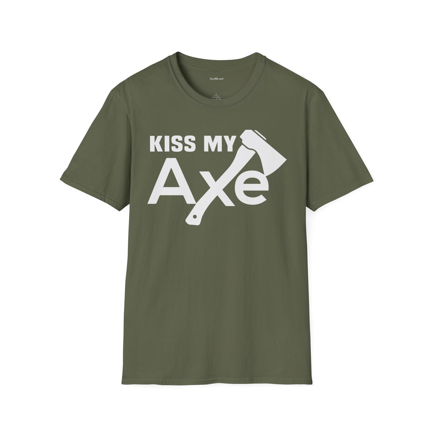 Kiss My Axe - Unisex Softstyle T-Shirt 100% Cotton Graphic