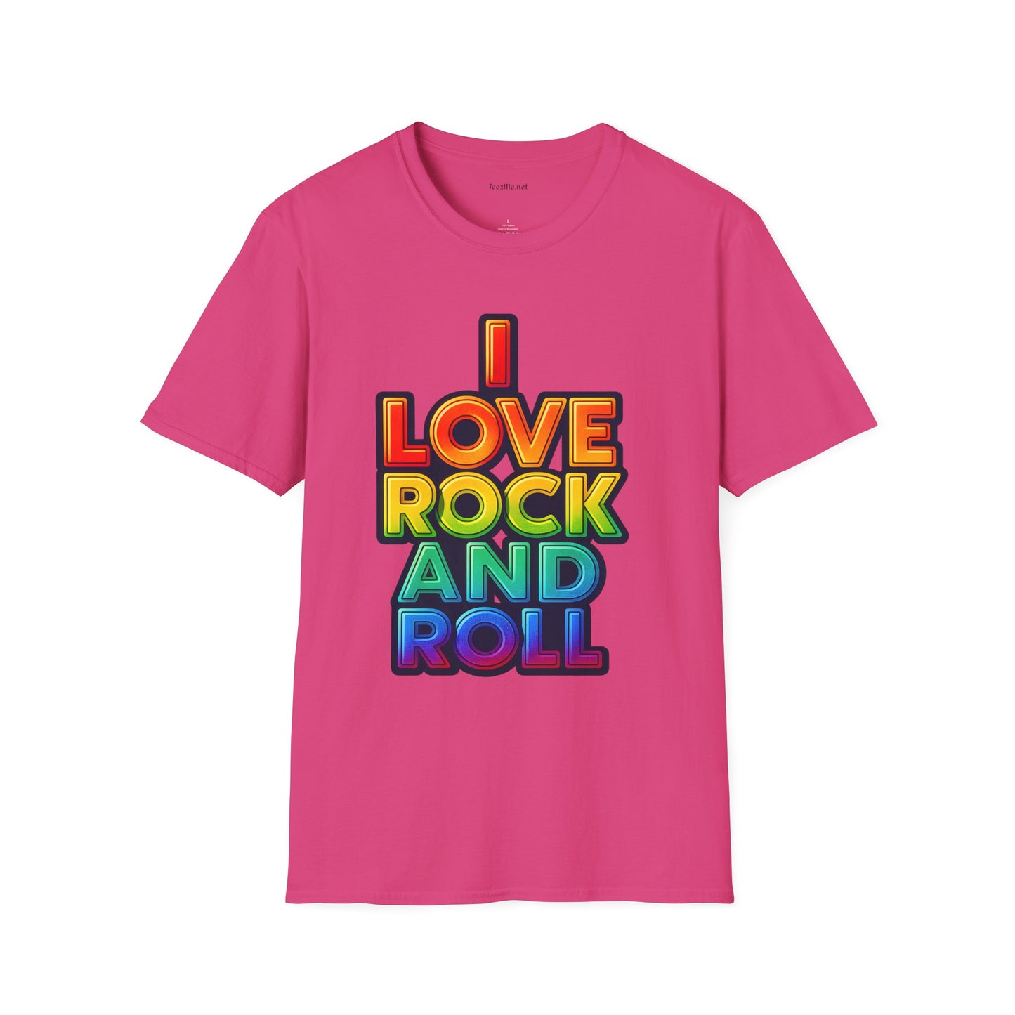 I Love Rock and Roll Unisex SoftStyle T-Shirt 100% Cotton