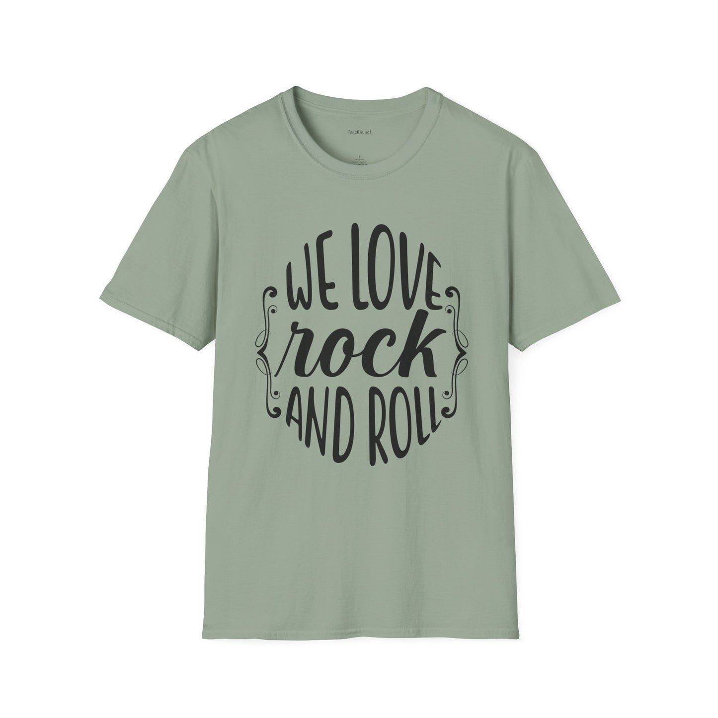 We Love Rock and Roll - Unisex Softstyle T-Shirt 100% Cotton Graphic