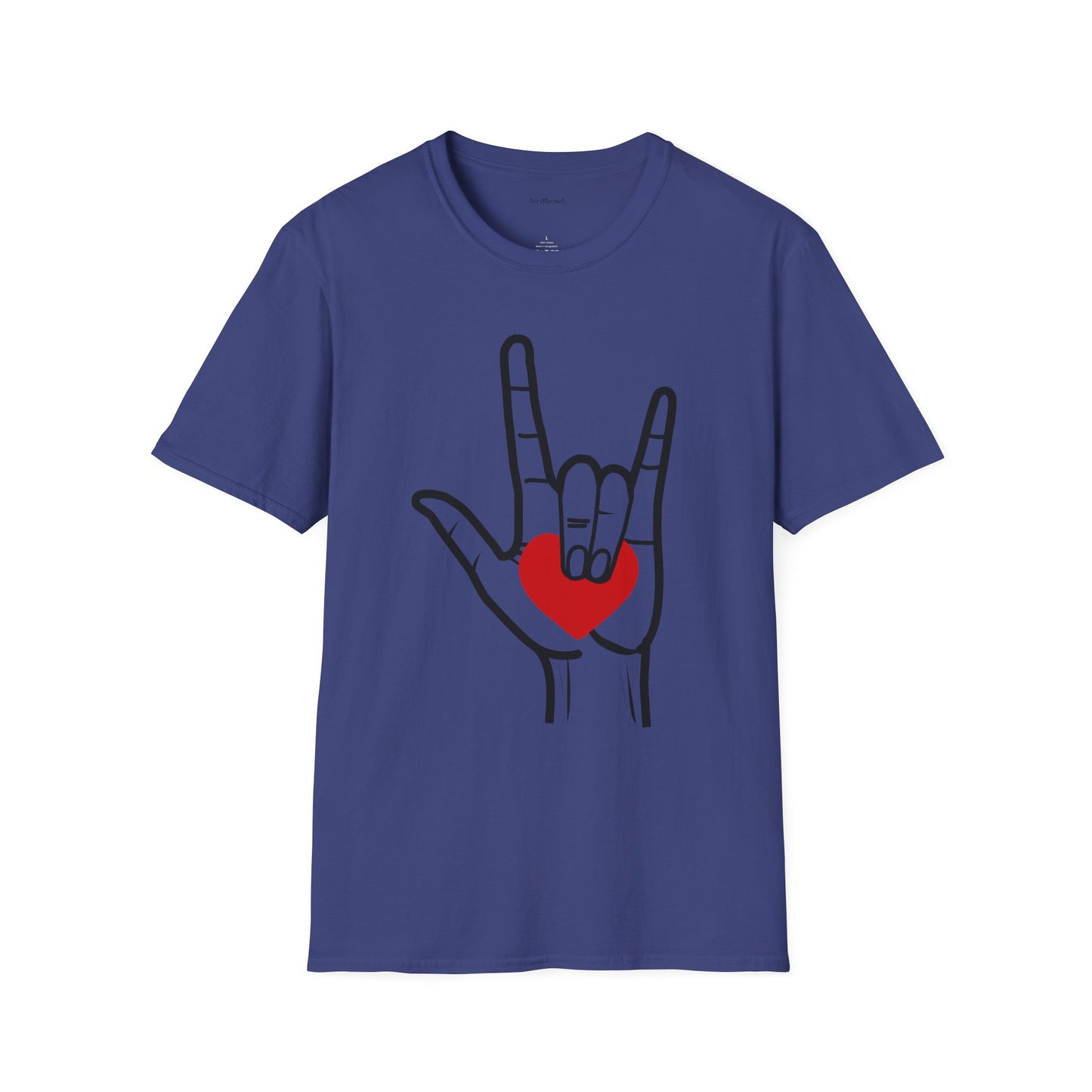 ASL Love  - Unisex Softstyle T-Shirt 100% Cotton Graphic