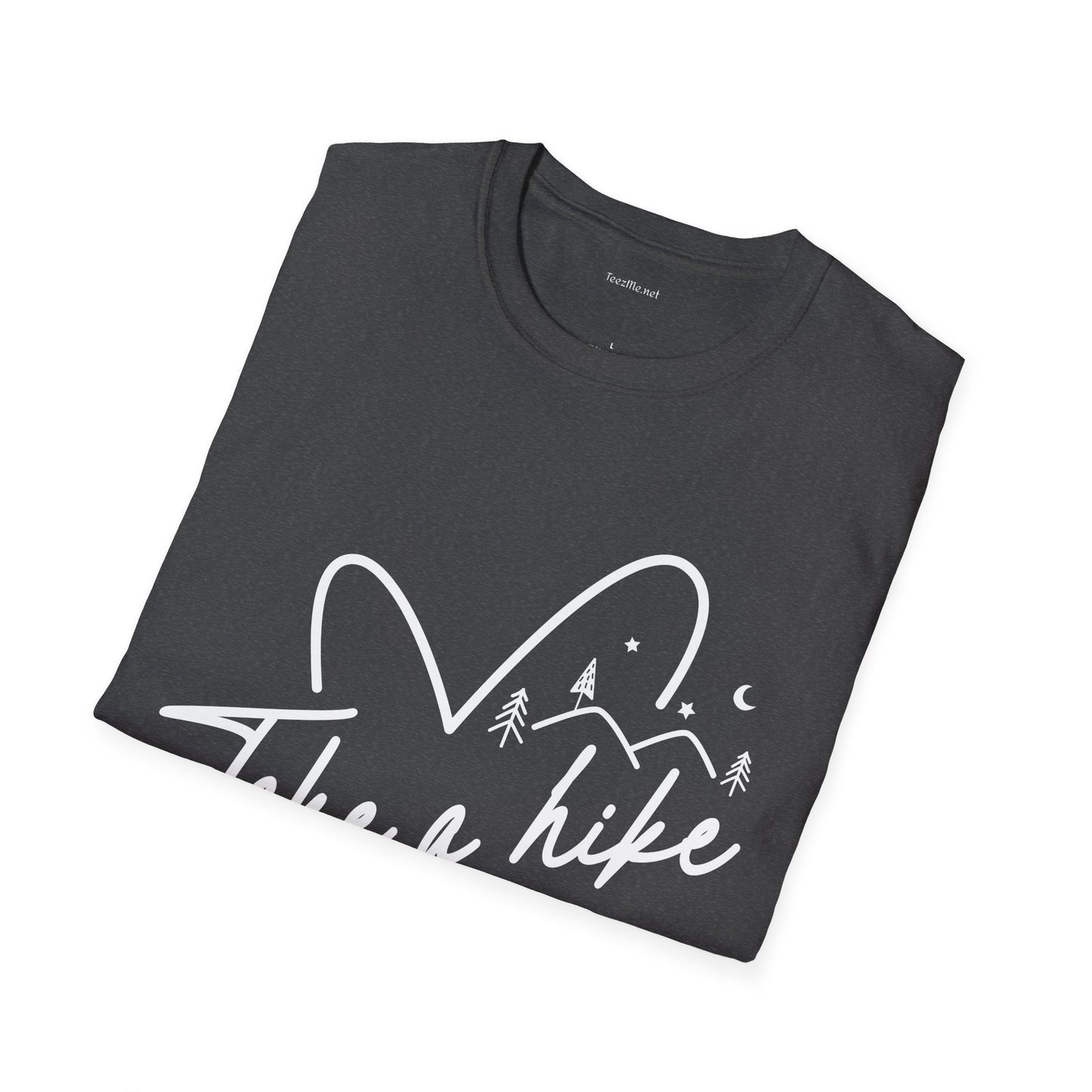 Take a Hike (white) - Unisex Softstyle T-Shirt 100% Cotton Graphic