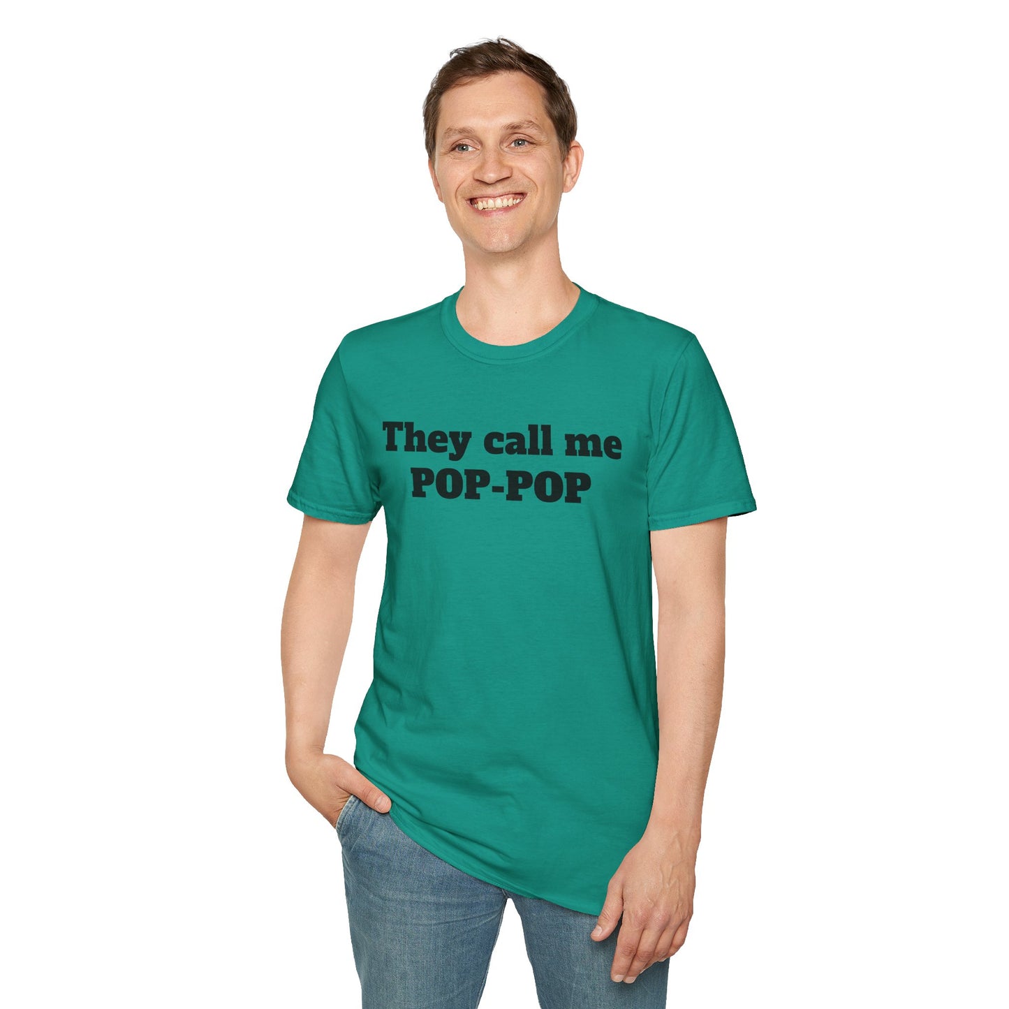 They call me POP - Unisex Softstyle T-Shirt 100% Cotton Graphic