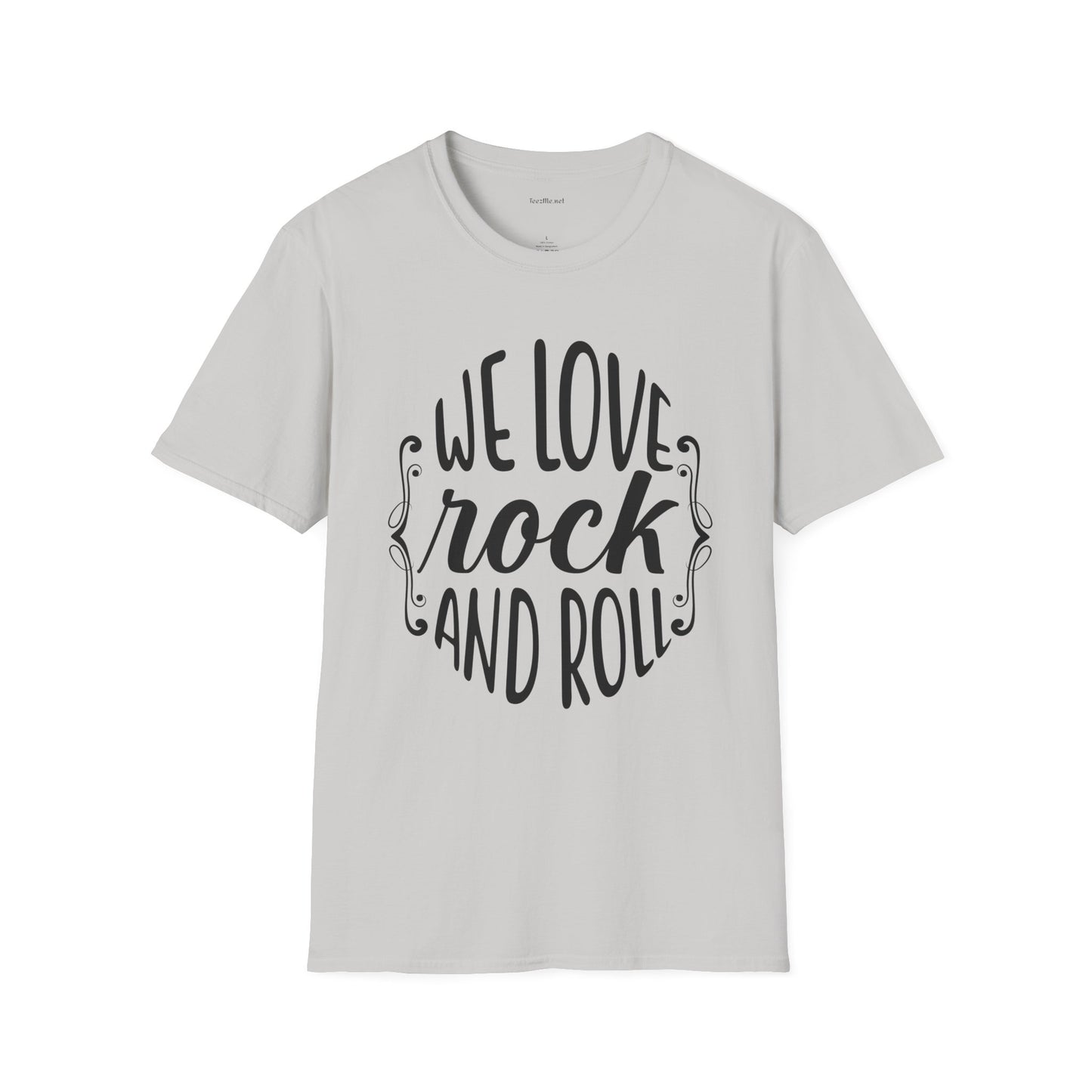 We Love Rock and Roll - Unisex Softstyle T-Shirt 100% Cotton Graphic