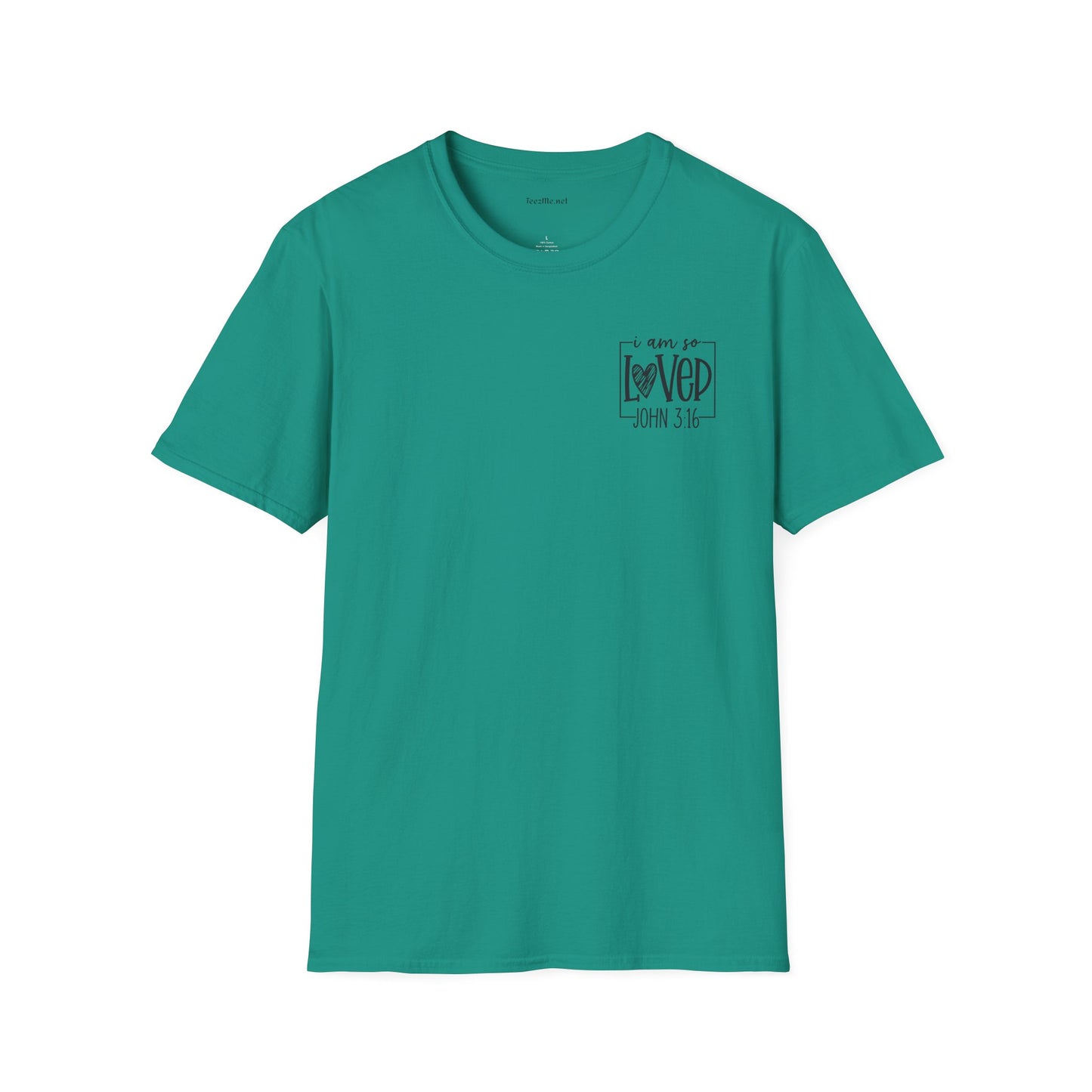 John 3:16 - Unisex Softstyle T-Shirt 100% Cotton Graphic