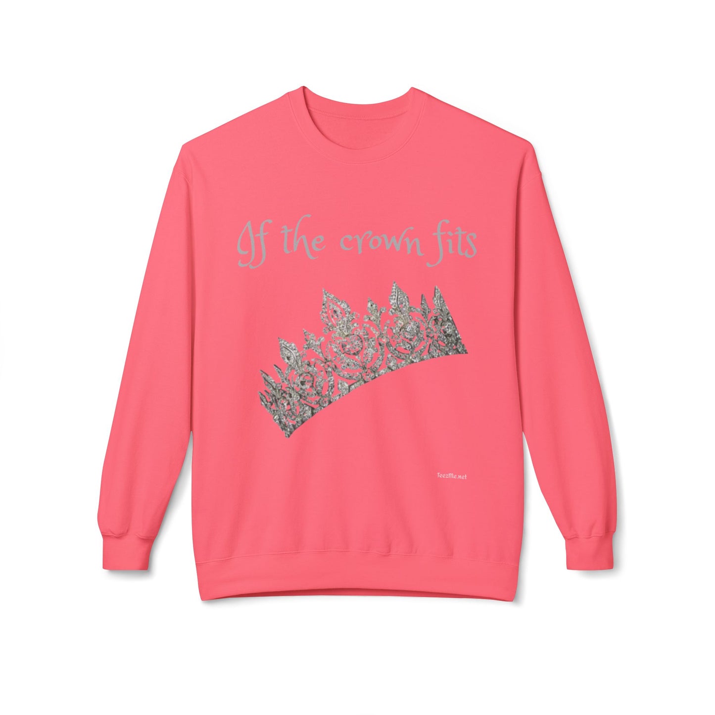 If the crown fits - Unisex Midweight Softstyle Fleece Crewneck Sweatshirt