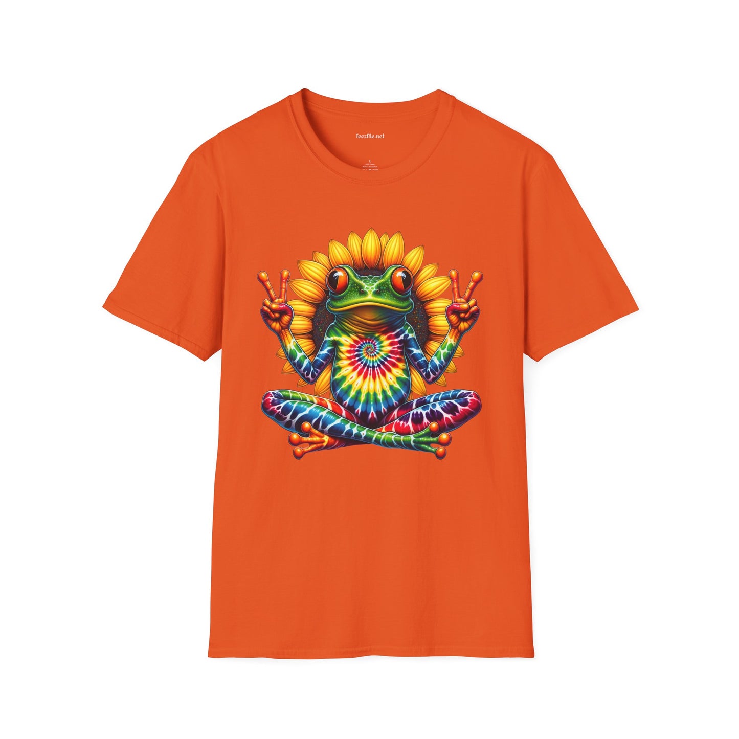 Peace Frog Tie-dye Unisex Softstyle T-Shirt 100% Cotton  #tarot
