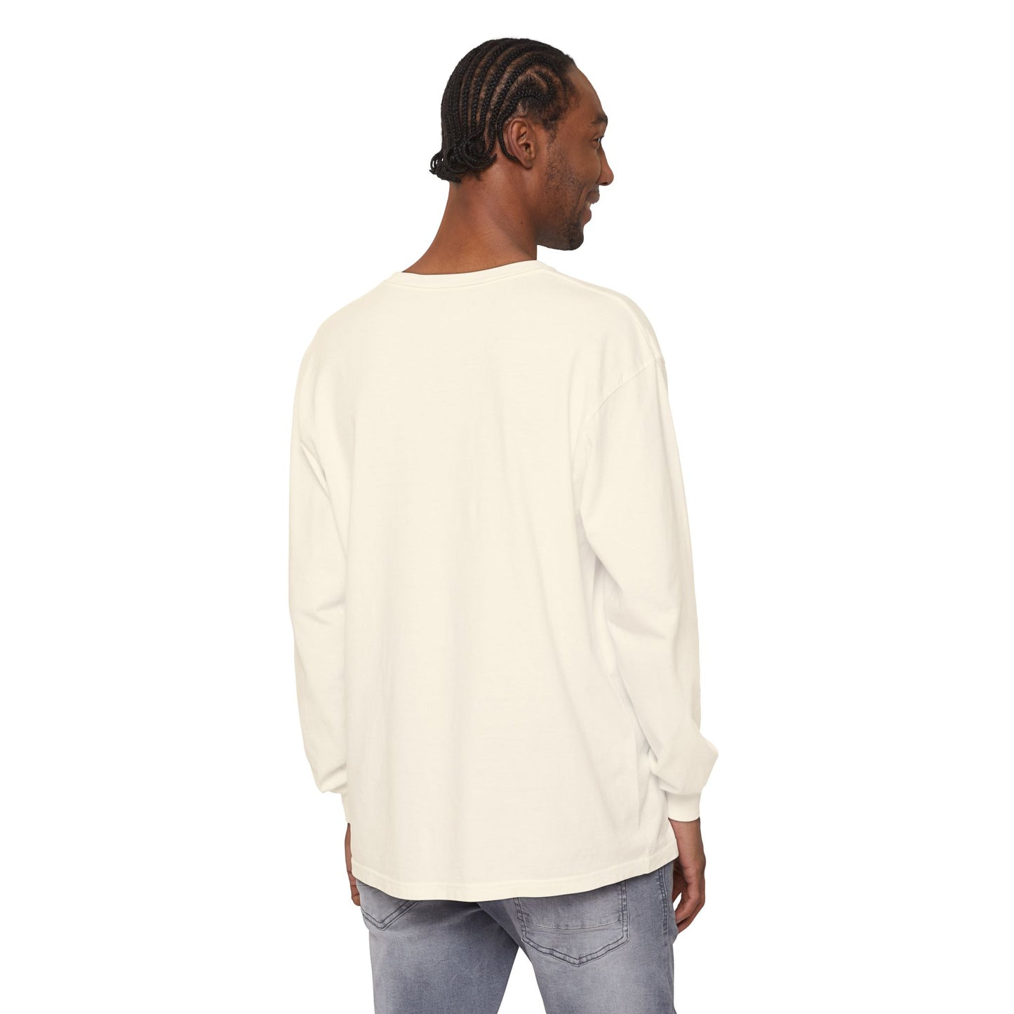 Resting Beach Face - Unisex Garment-dyed Long Sleeve T-Shirt