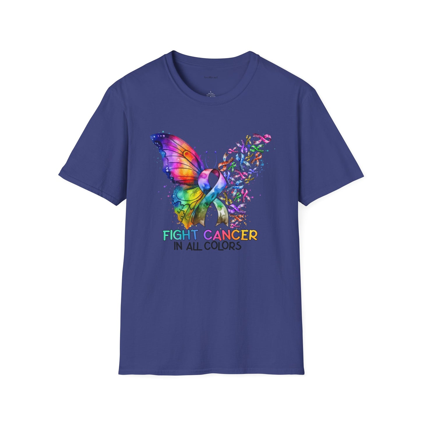 Fight Cancer - Unisex Softstyle T-Shirt 100% Cotton Graphic