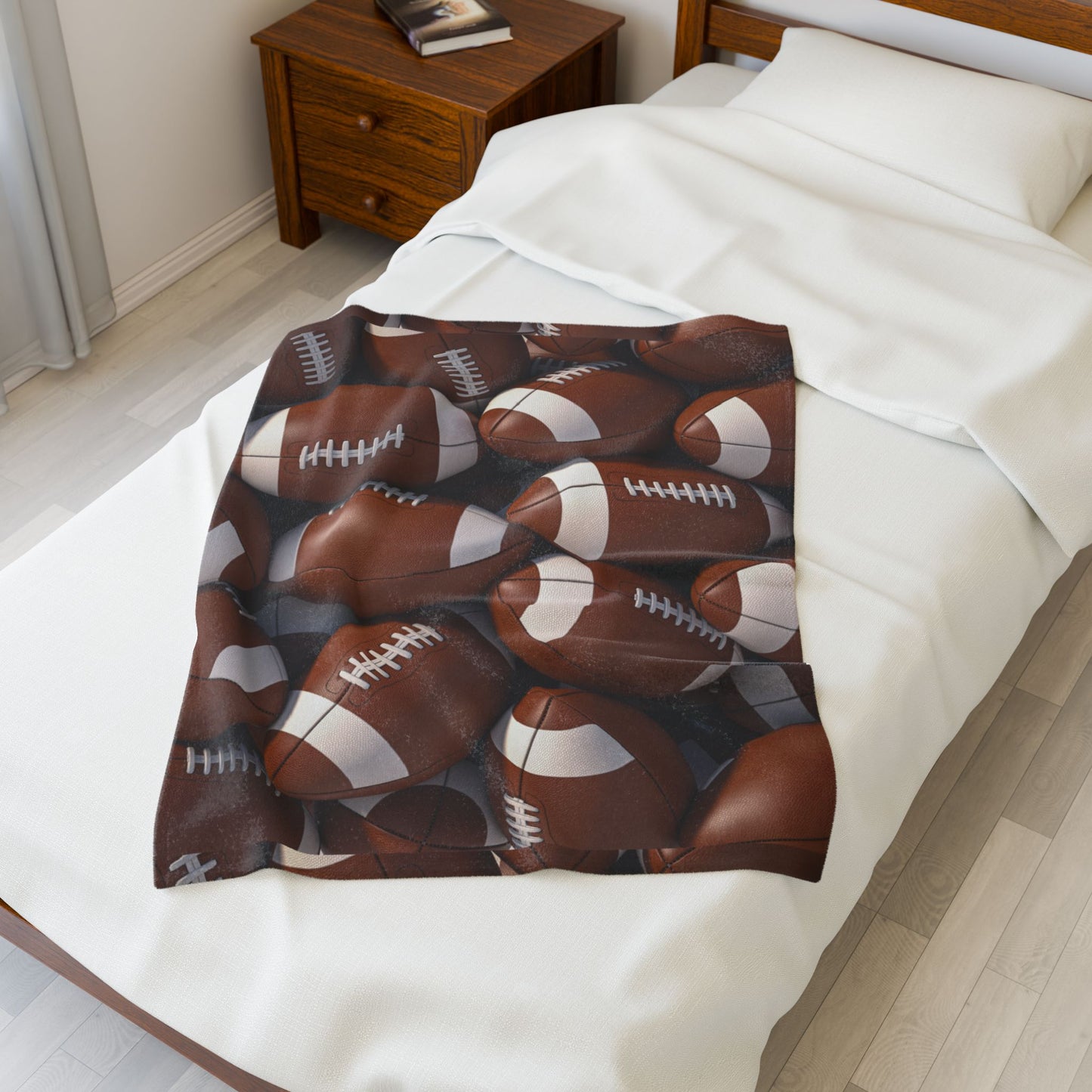 Football - Velveteen Plush Blanket