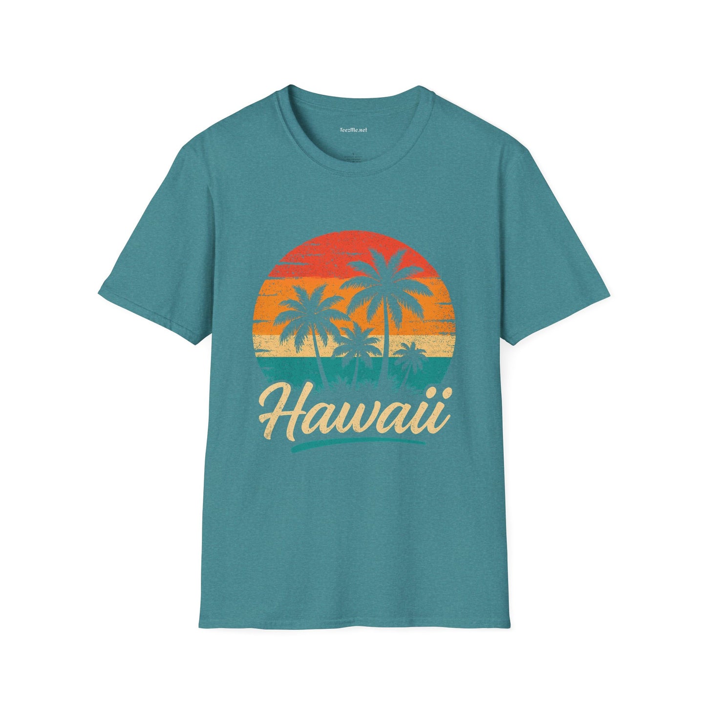 Retro Hawaii Unisex Softstyle T-Shirt 100% Cotton