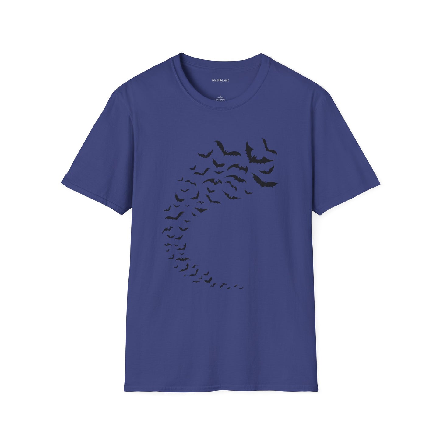Bats in Flight Unisex Softstyle T-Shirt 100% Cotton Graphic