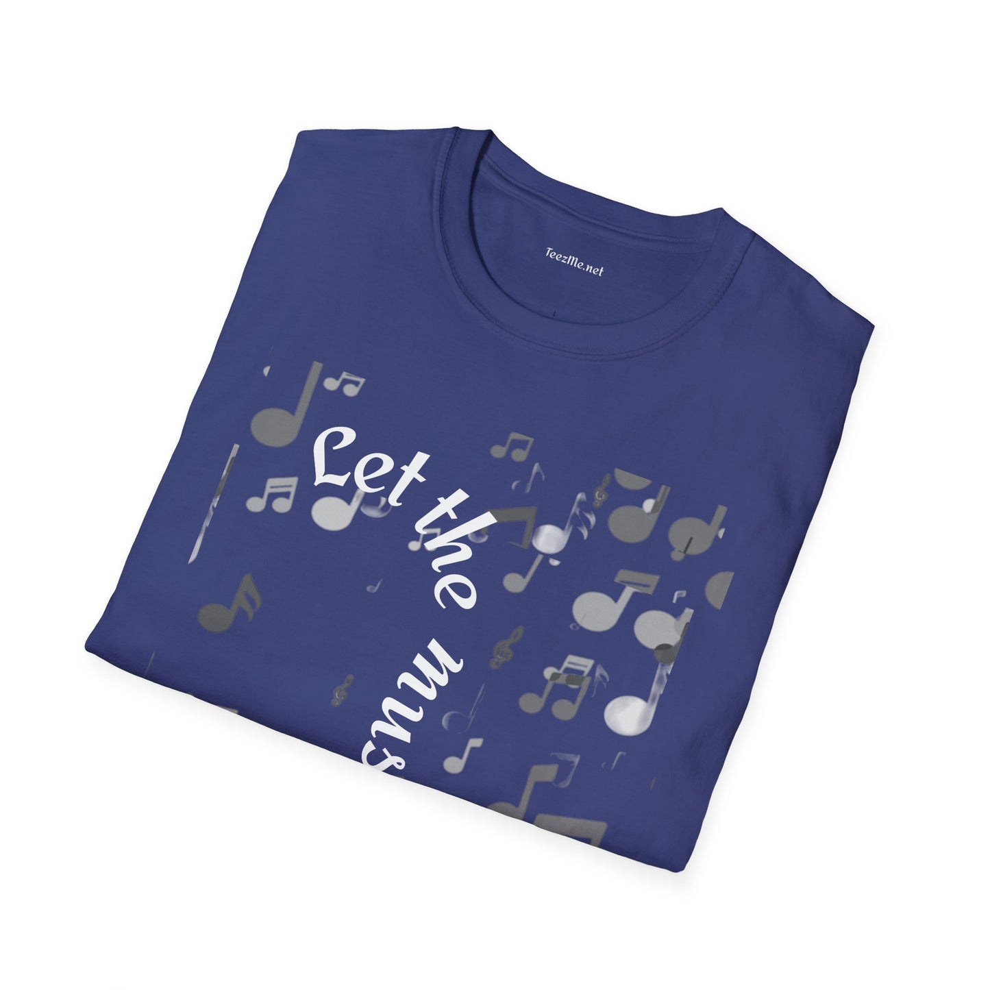 Let the music play - Unisex Sofy-Style Cotton Tee 100% Cotton