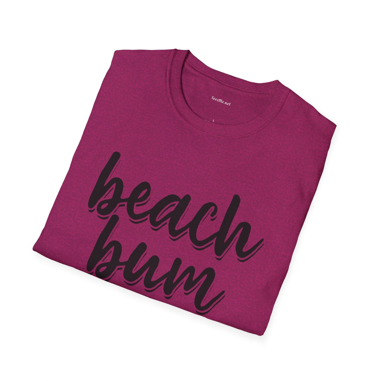 Beach Bum - Unisex Softstyle T-Shirt 100% Cotton Graphic (1)