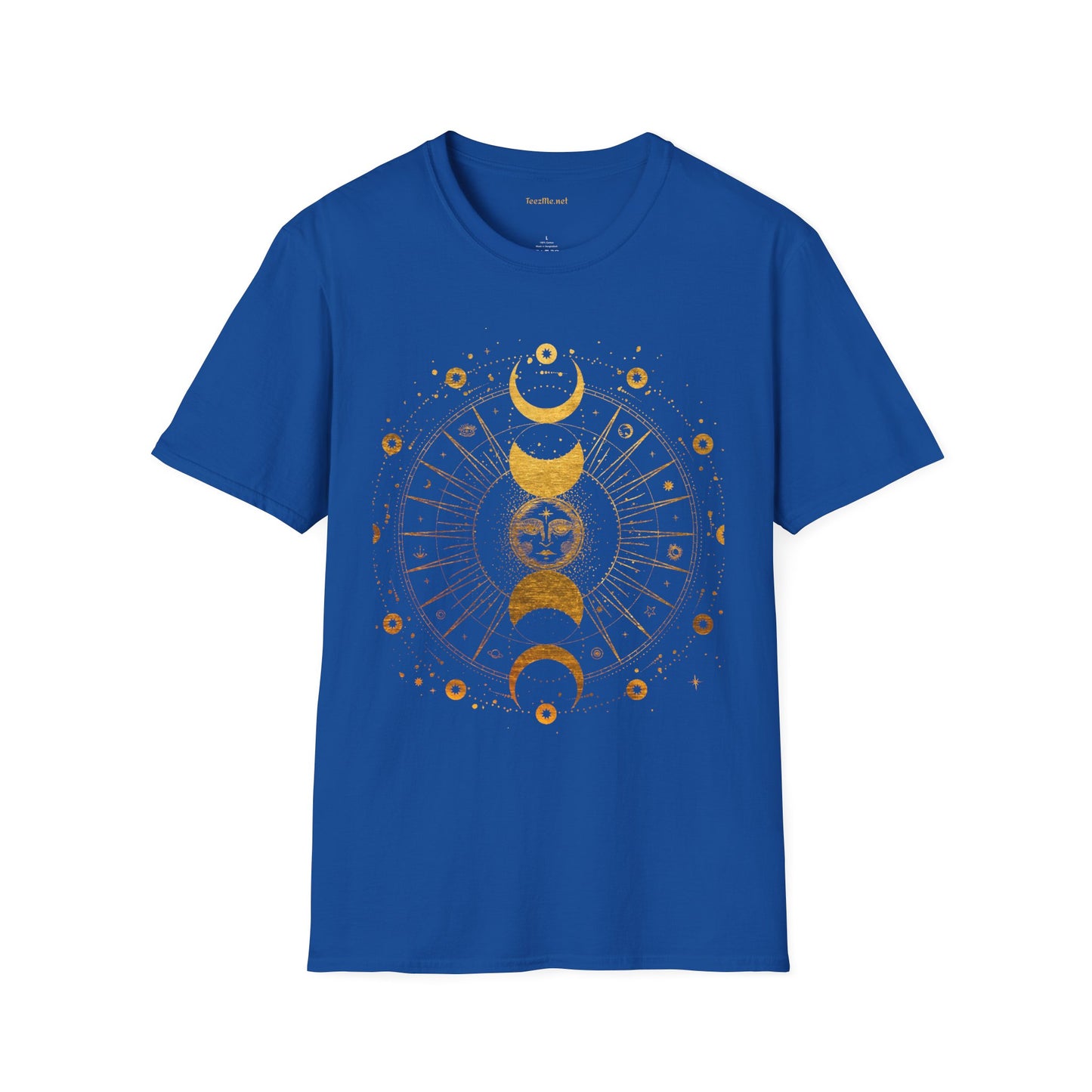 BOHO Sun and Moon Unisex Softstyle T-Shirt 100% Cotton Graphic