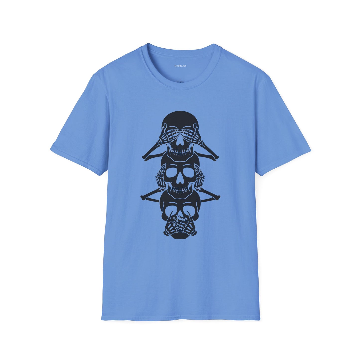 See Hear Speak No Evil Unisex Softstyle T-Shirt 100% Cotton Graphic