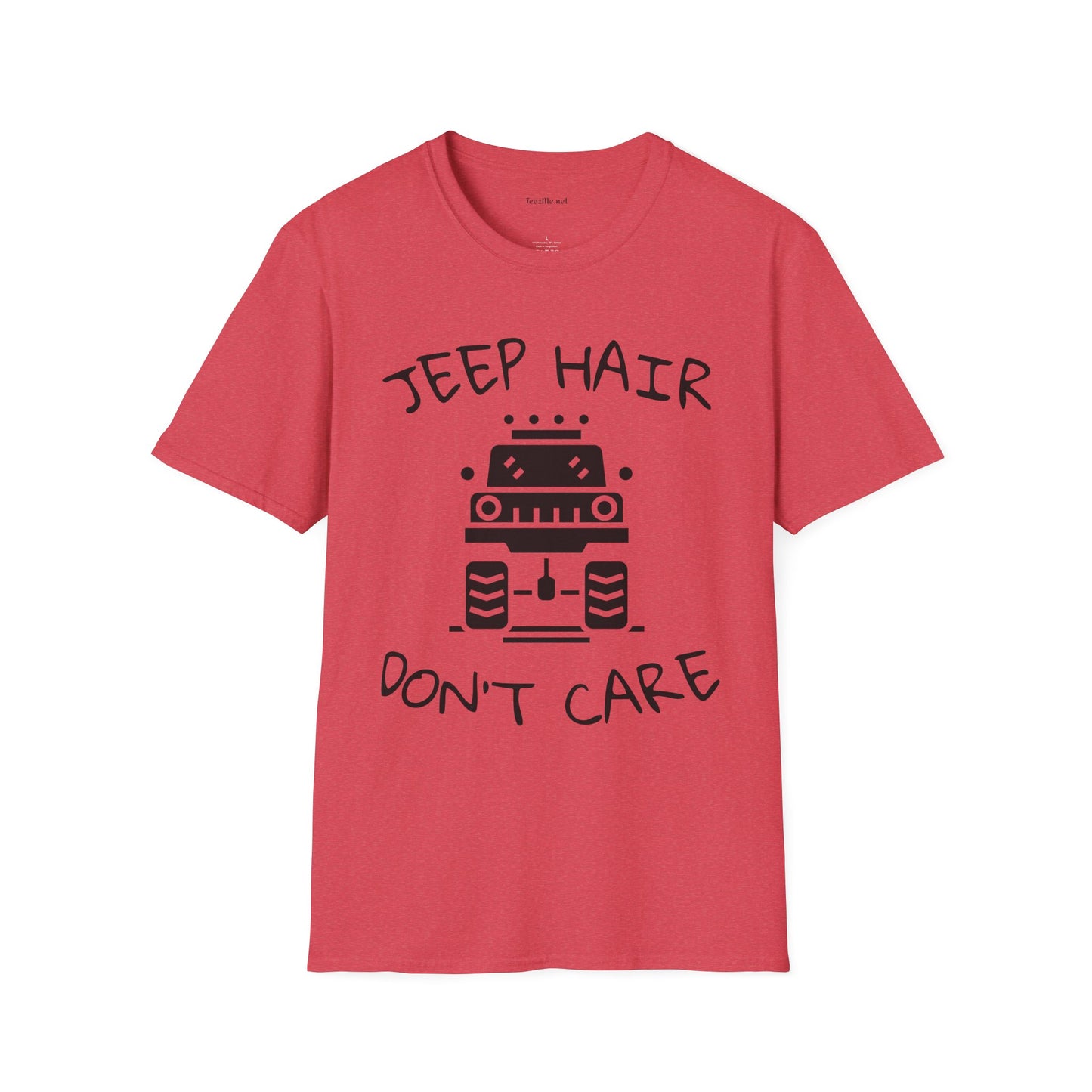 JEEP HAIR DON'T CARE - Unisex Softstyle T-Shirt 100% Cotton Graphic