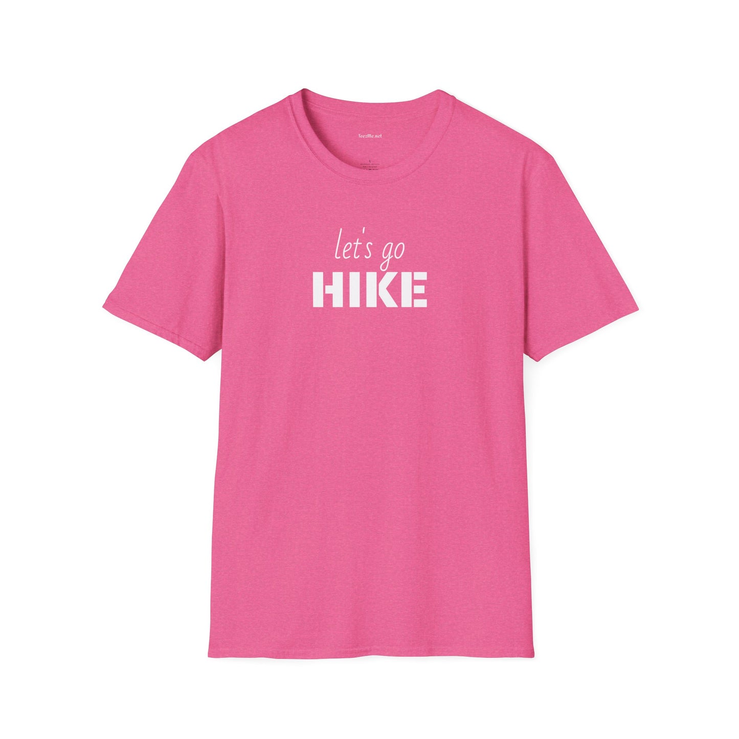 let's go HIKE - Unisex Softstyle T-Shirt 100% Cotton Graphic