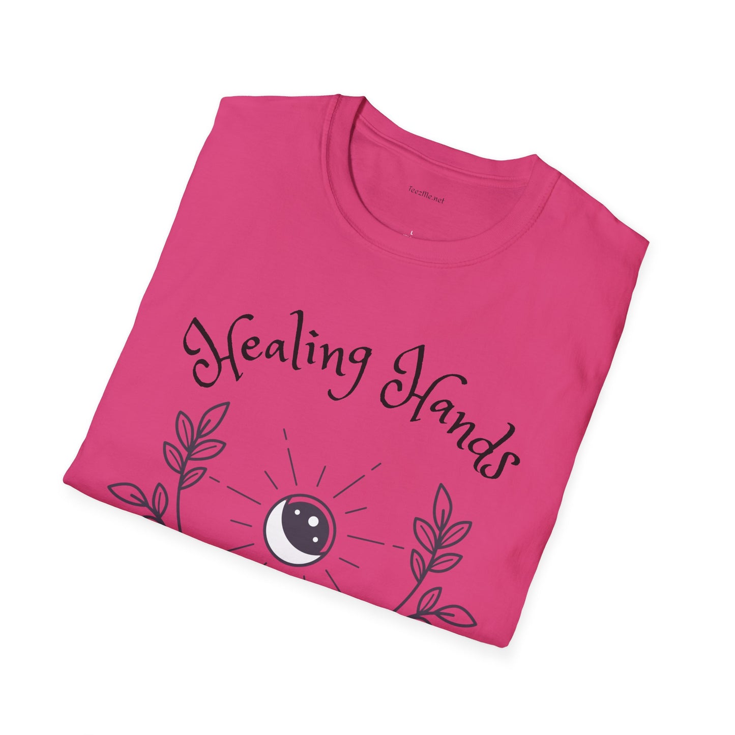Healing Hands - Unisex Softstyle T-Shirt 100% Cotton Graphic #Reiki