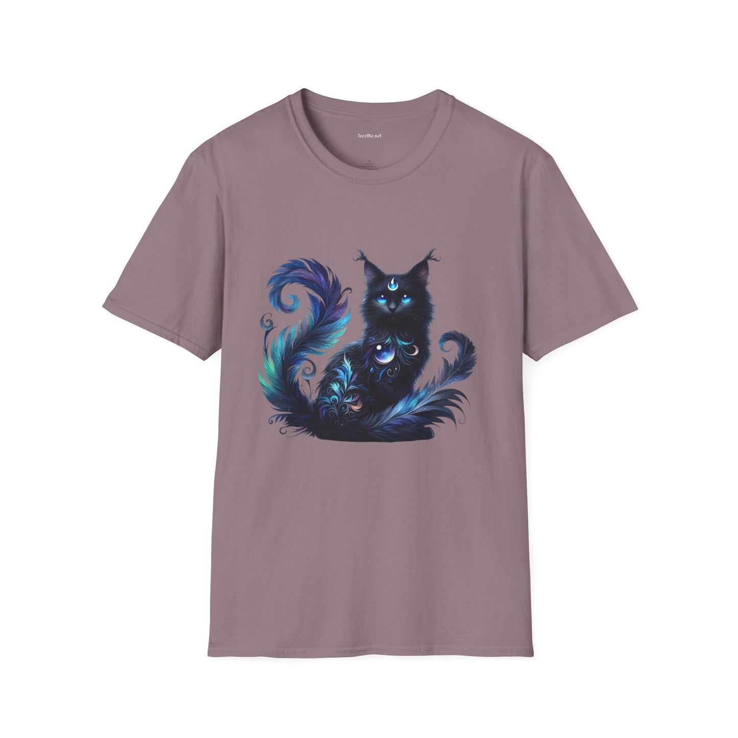 Black Spiritual Cat - Shirt 100% Cotton Graphic