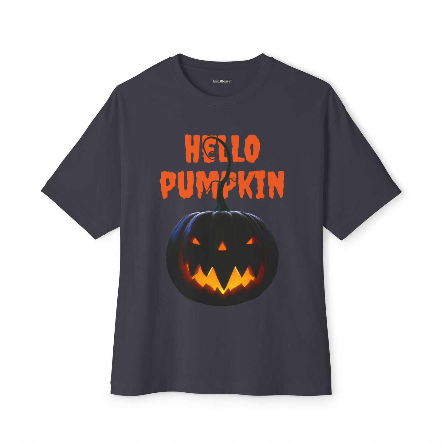 Hello Pumpkin Unisex Oversized Boxy Tee