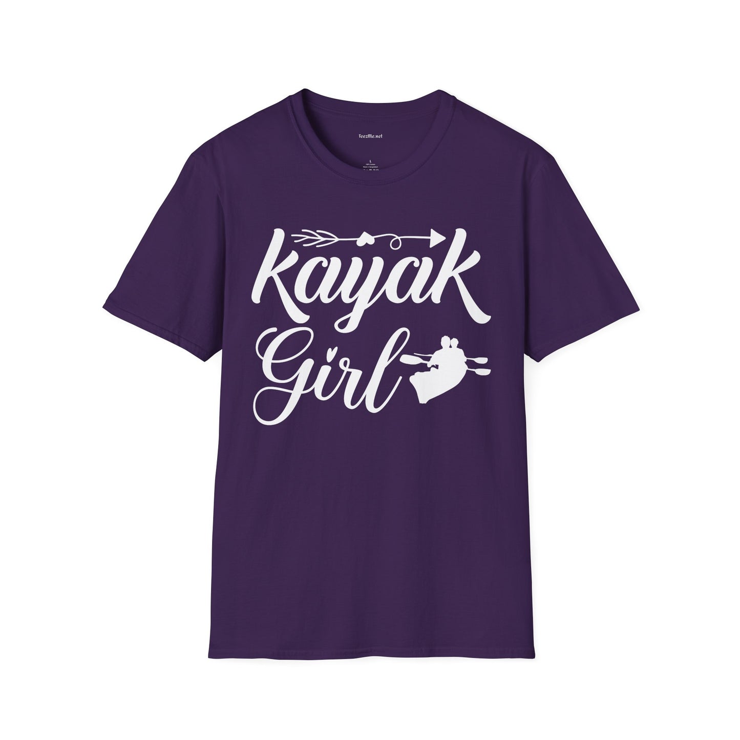 Kayak Girl - Unisex Softstyle T-Shirt 100% Cotton Graphic
