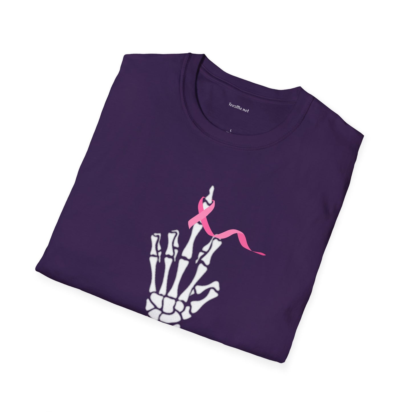 Give Cancer the bird - Unisex Softstyle T-Shirt 100% Cotton Graphic
