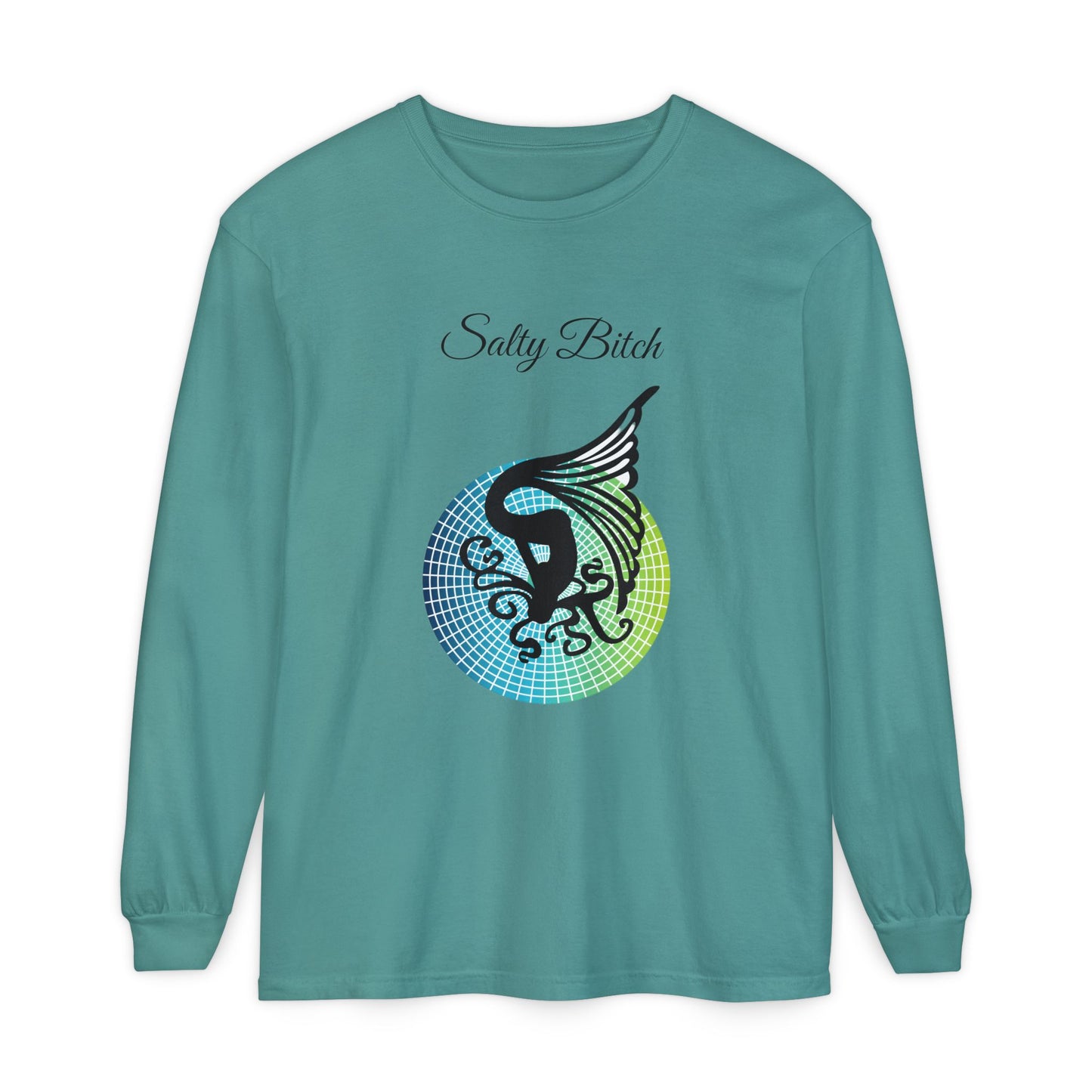 Salty Bitch - Unisex Garment-dyed Long Sleeve T-Shirt