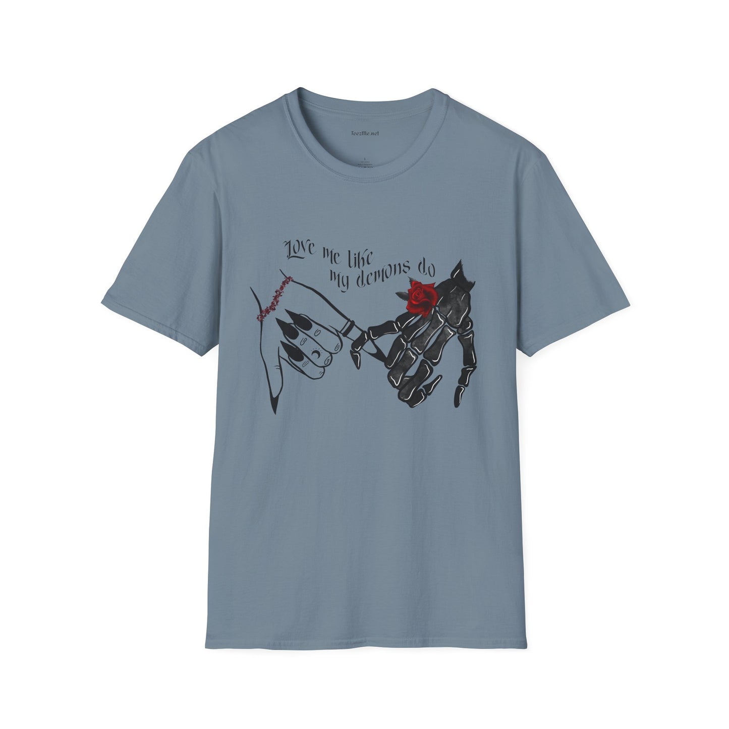 Love Me Like My Demons Do Unisex Softstyle T-Shirt 100% Cotton Graphic