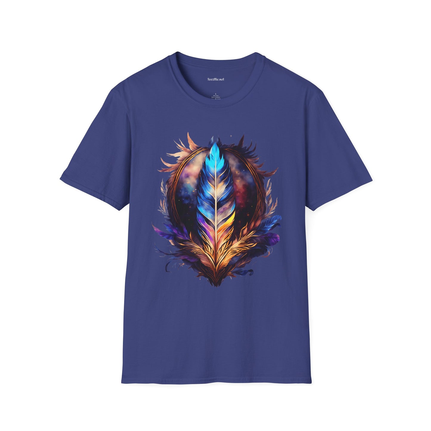 Eagle Feather Unisex Softstyle T-Shirt 100% Cotton Graphic