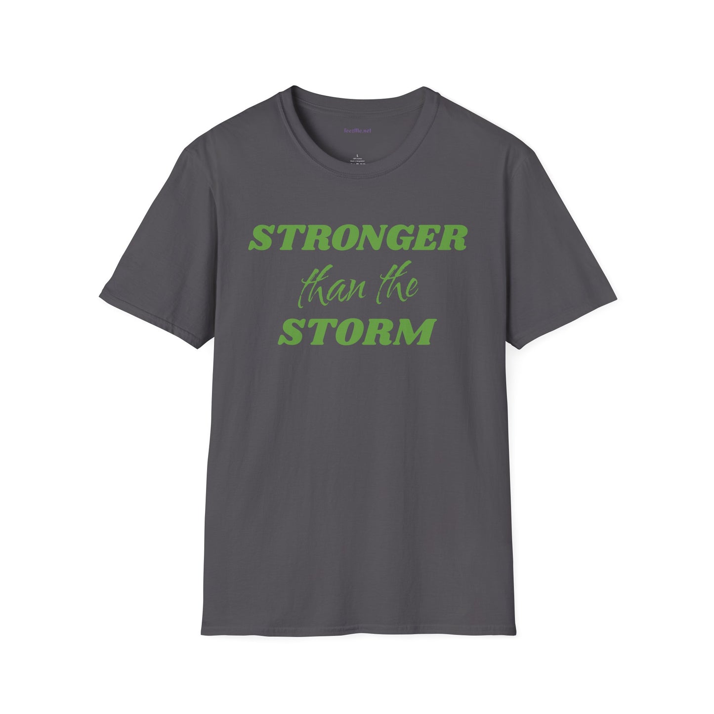 Stronger than the Storm Lymphoma Cancer Unisex Softstyle T-Shirt 100% Cotton Graphic