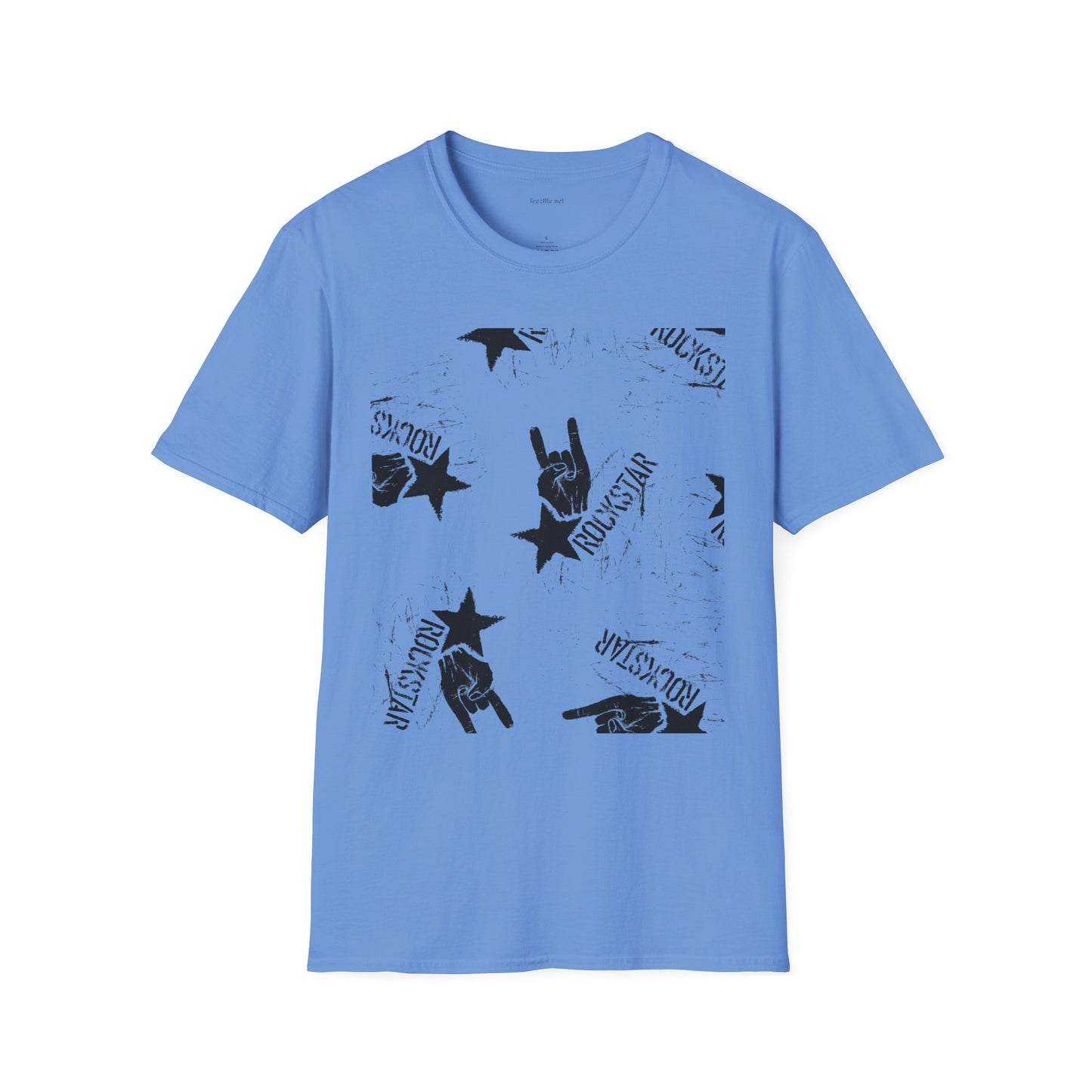 ROCK STAR illustation - Unisex Softstyle T-Shirt 100% Cotton Graphic