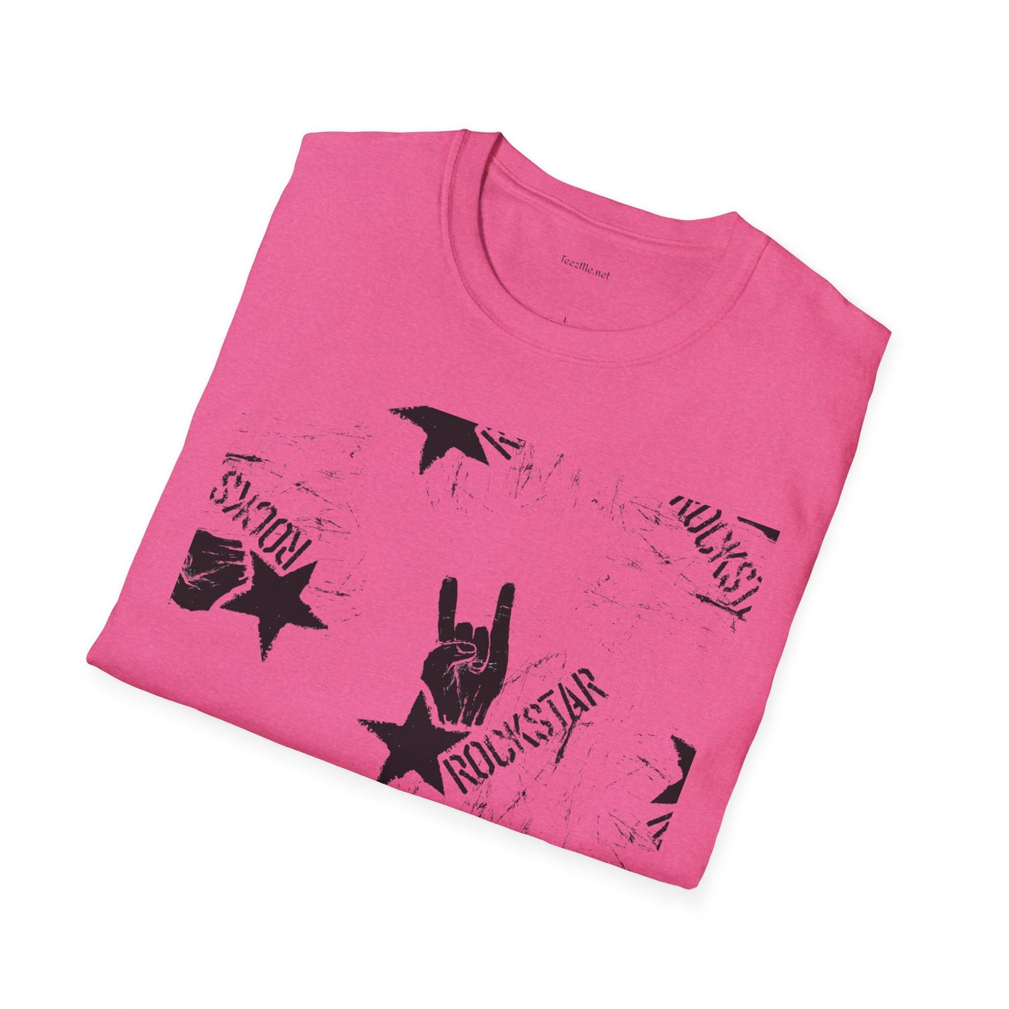 ROCK STAR illustation - Unisex Softstyle T-Shirt 100% Cotton Graphic