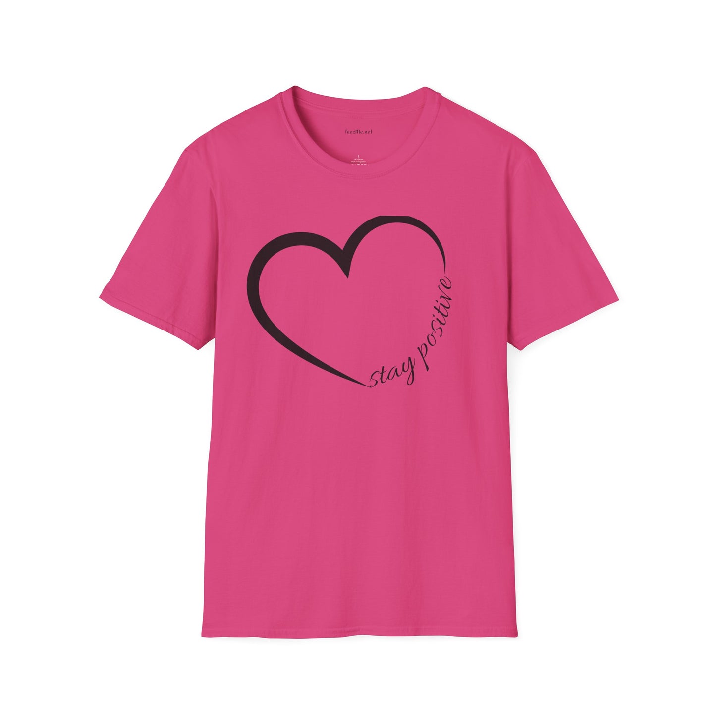 Stay Positive Unisex Softstyle T-Shirt 100% Cotton Graphic