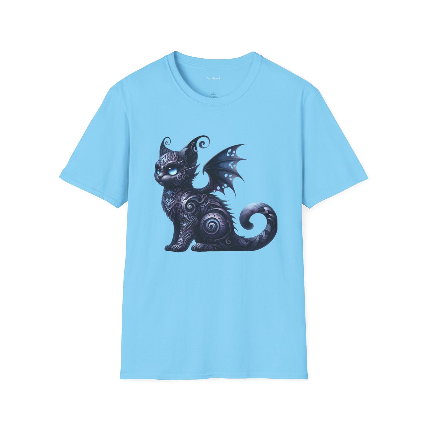 Black Fairy Cat -Shirt 100% Cotton Graphic