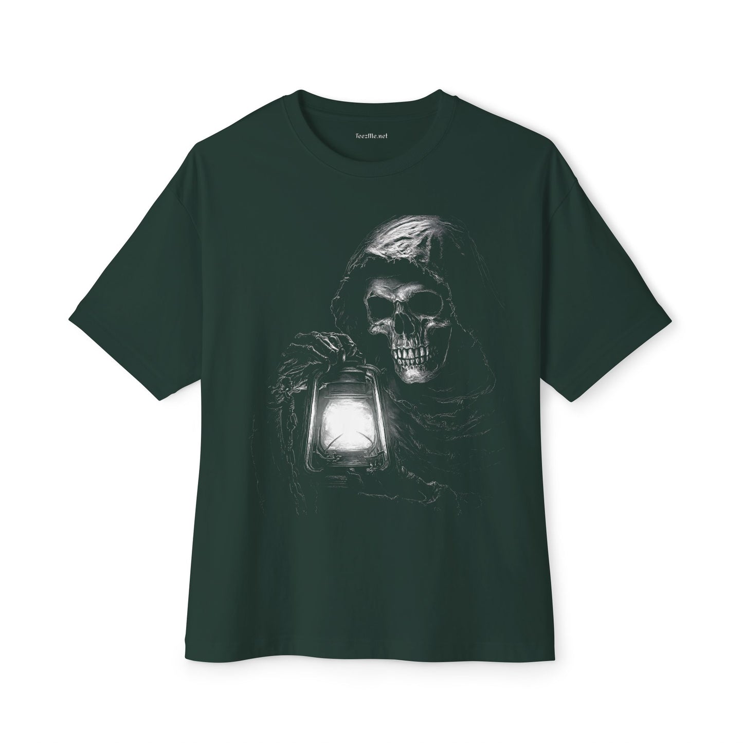 Grim Reaper Skull Unisex Oversized Boxy Tee