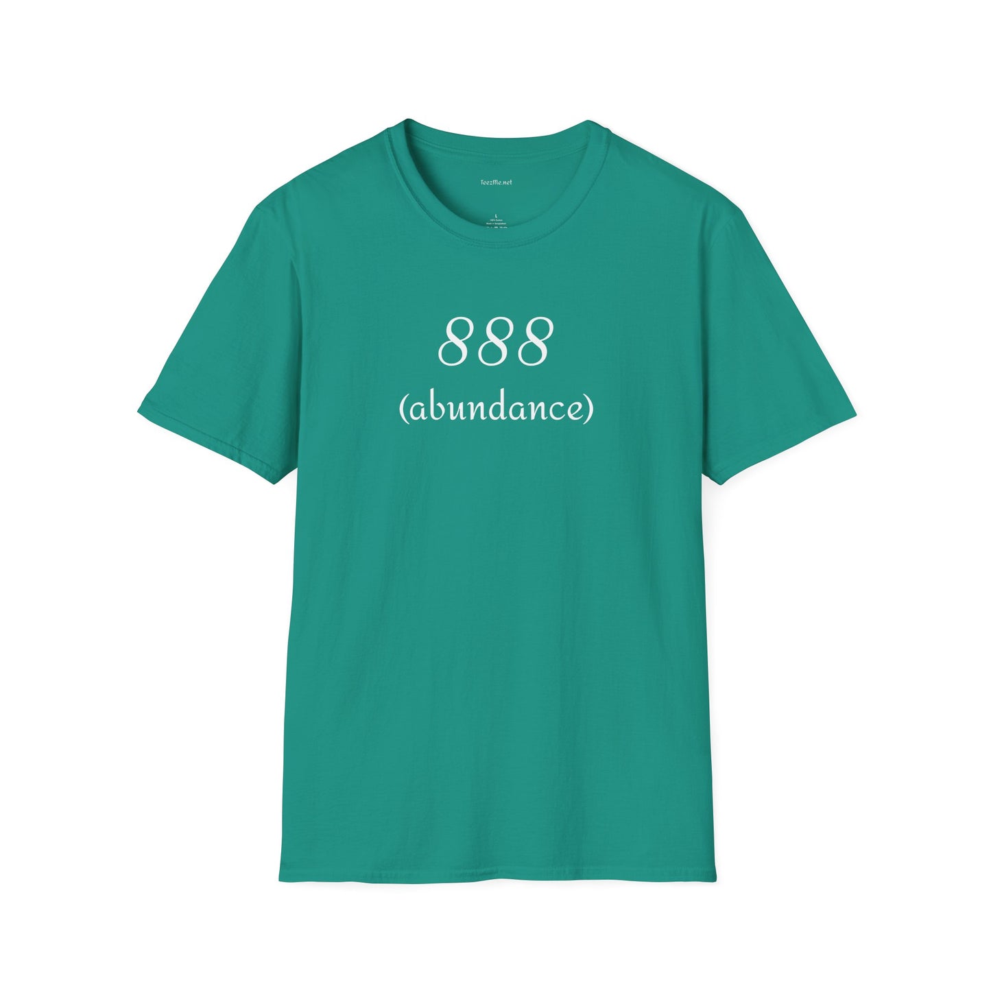 888 (abundance) - Unisex Softstyle T-Shirt 100% Cotton Graphic #angel numbers