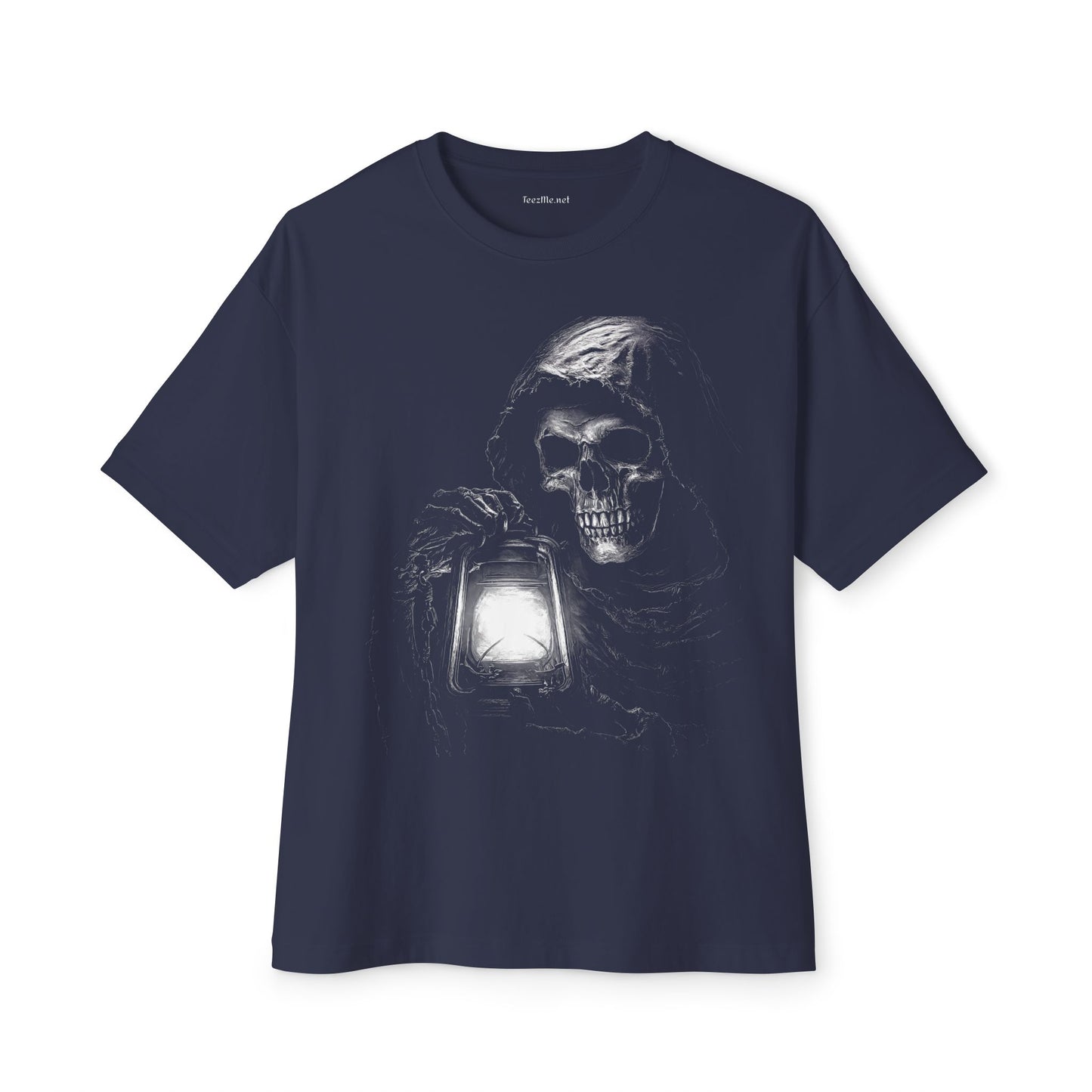 Grim Reaper Skull Unisex Oversized Boxy Tee