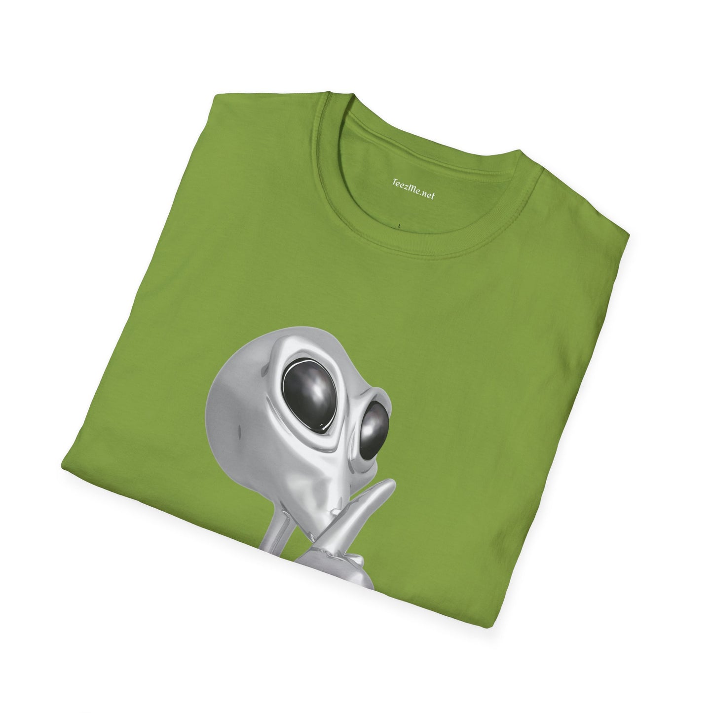 Secret Alien - Unisex Softstyle T-Shirt 100% Cotton Graphic