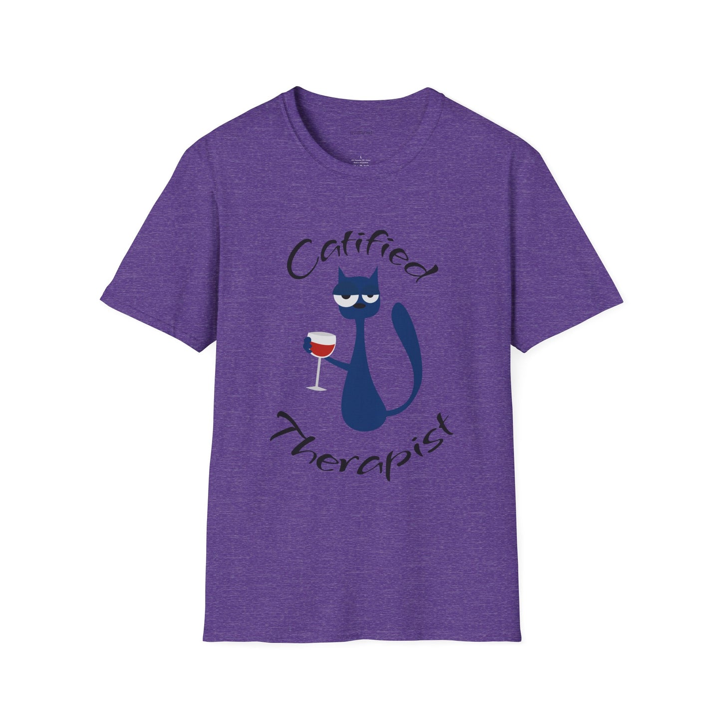 Catified Therapist - Unisex Softstyle T-Shirt 100% Cotton Graphic
